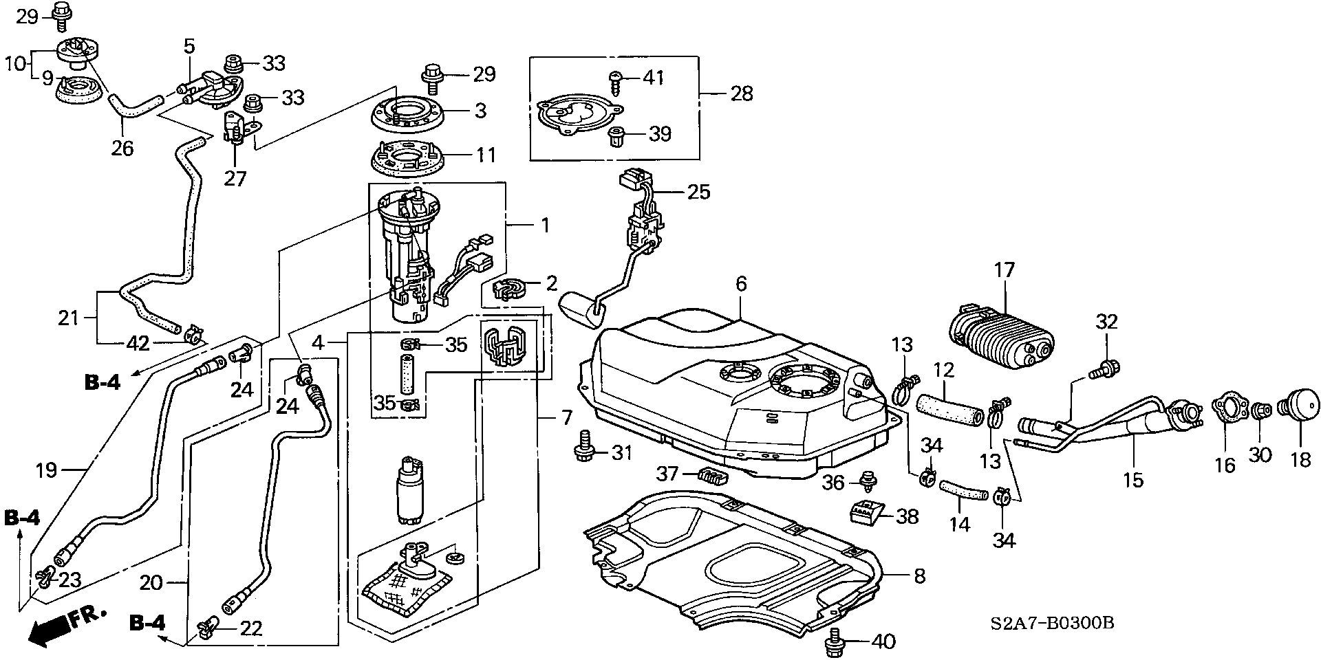 Honda 17040-S2A-930 - Degvielas sūknis autodraugiem.lv