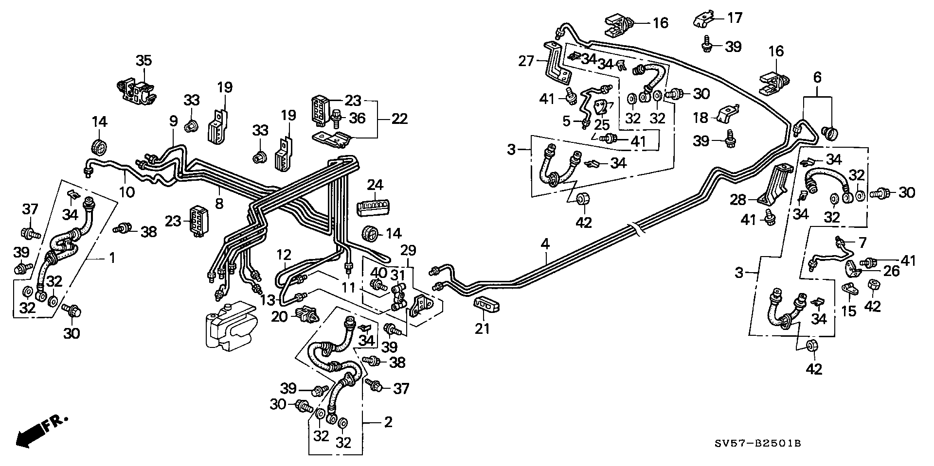 Honda 01464-SV4-000 - Bremžu šļūtene autodraugiem.lv