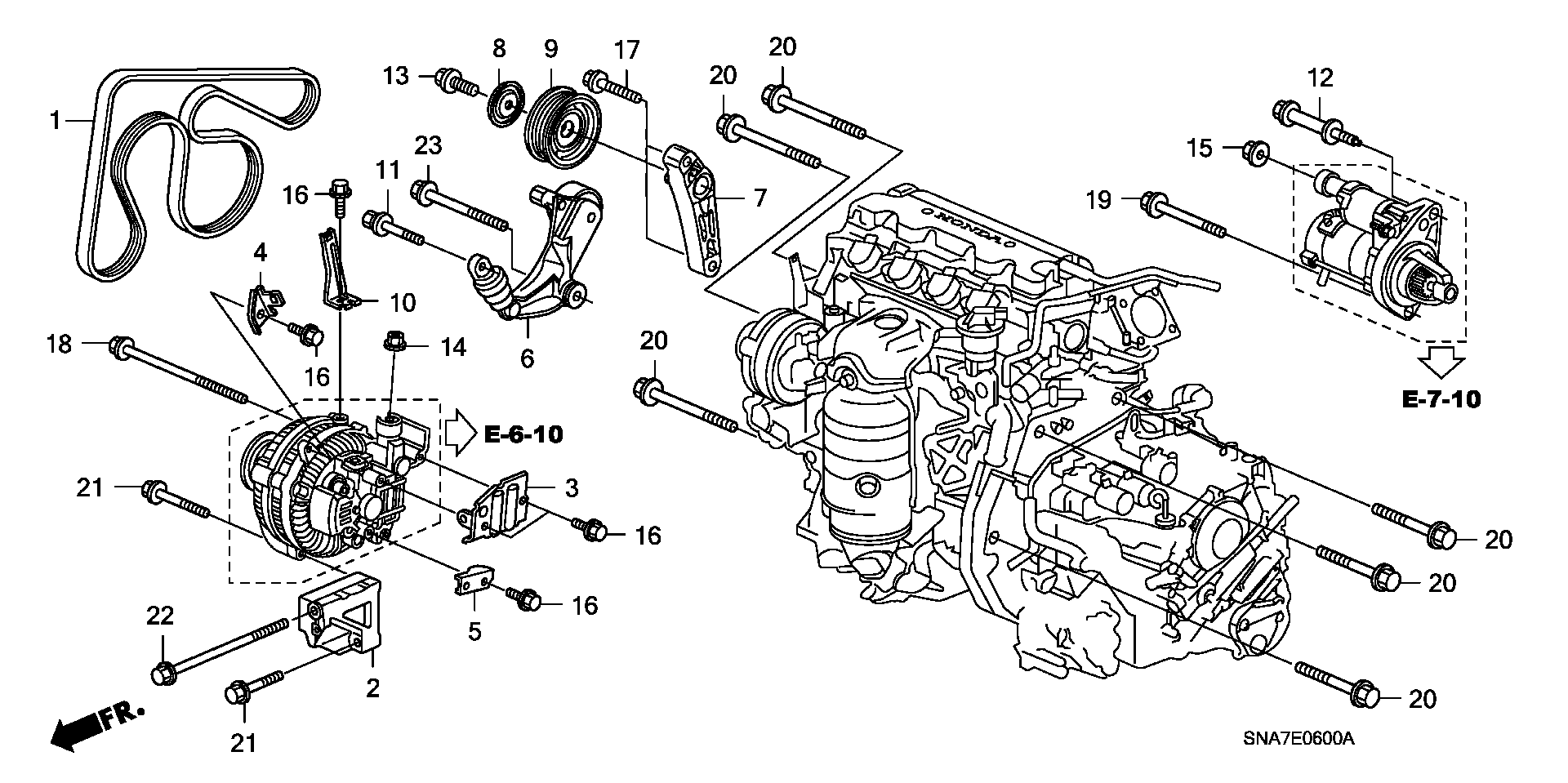 Honda 31170-RNA-A02 - Siksnas spriegotājs, Ķīļsiksna autodraugiem.lv