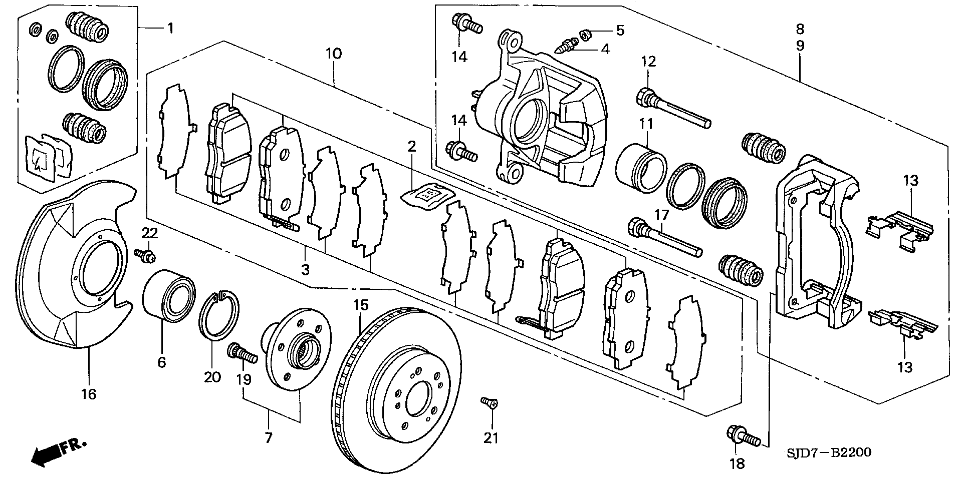 Honda 90681-SDA-A00 - Riteņa rumbas gultņa komplekts autodraugiem.lv
