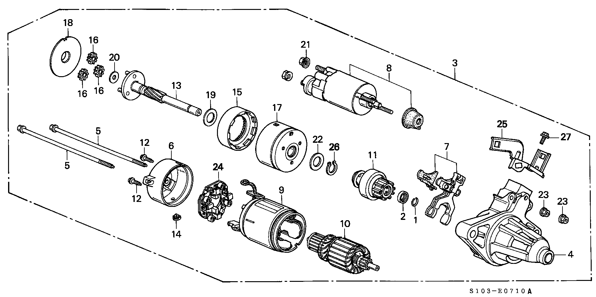 Honda 31202-P3S-T51 - ENDFRAME COMP., COMMUTATOR (###) autodraugiem.lv