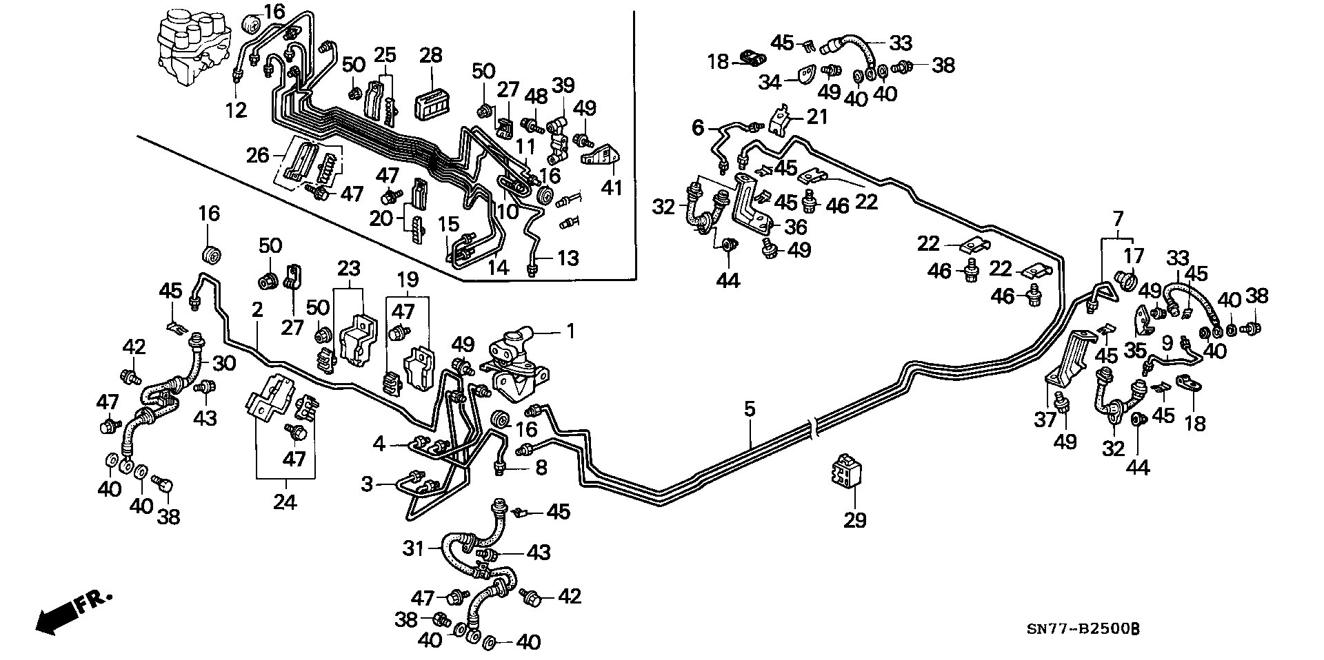 Honda 46410-SM4-013 - Bremžu šļūtene autodraugiem.lv