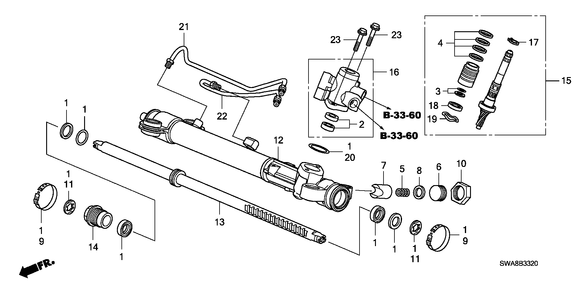 Honda 06531SWAA01 - Stūres mehānisms autodraugiem.lv