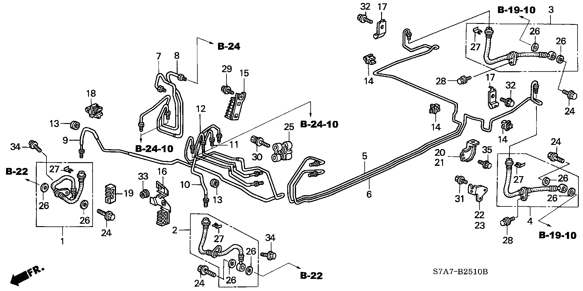 Honda 01465S7AN01 - Bremžu šļūtene autodraugiem.lv