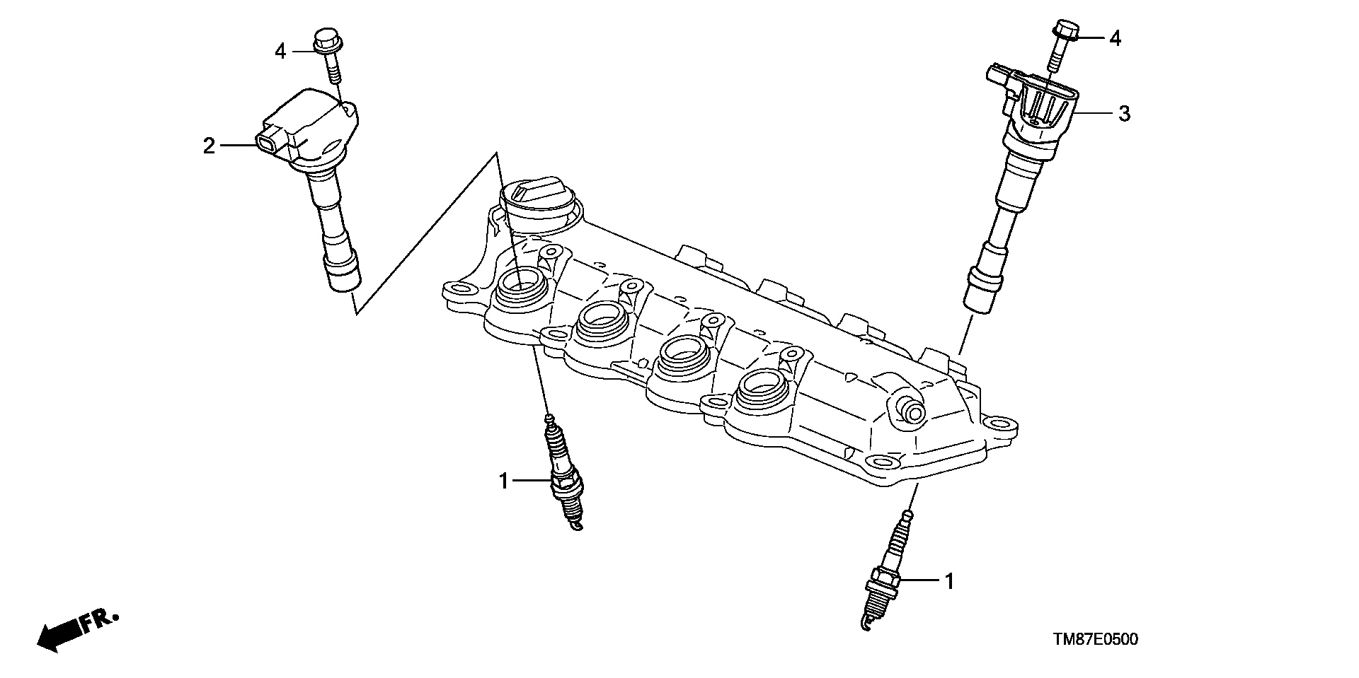 Honda 30521-RBJ-003 - Aizdedzes spole autodraugiem.lv