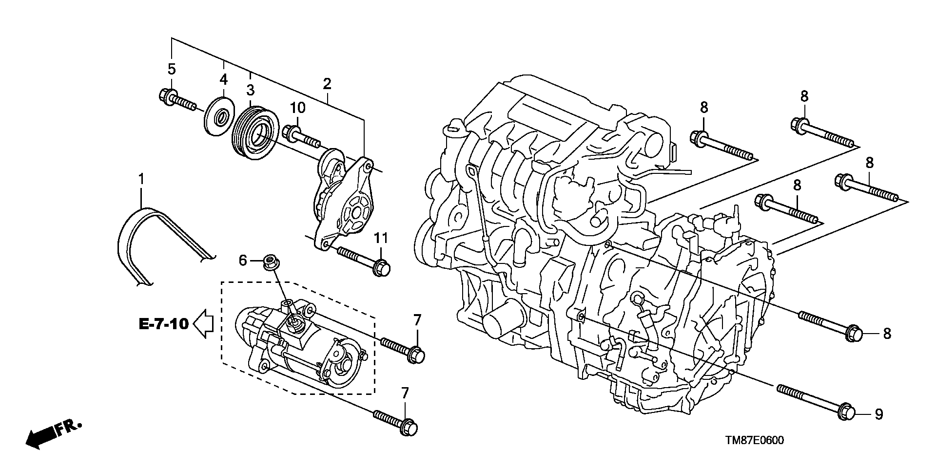 Honda 19230-RBJ-003 - Ķīļrievu siksna autodraugiem.lv