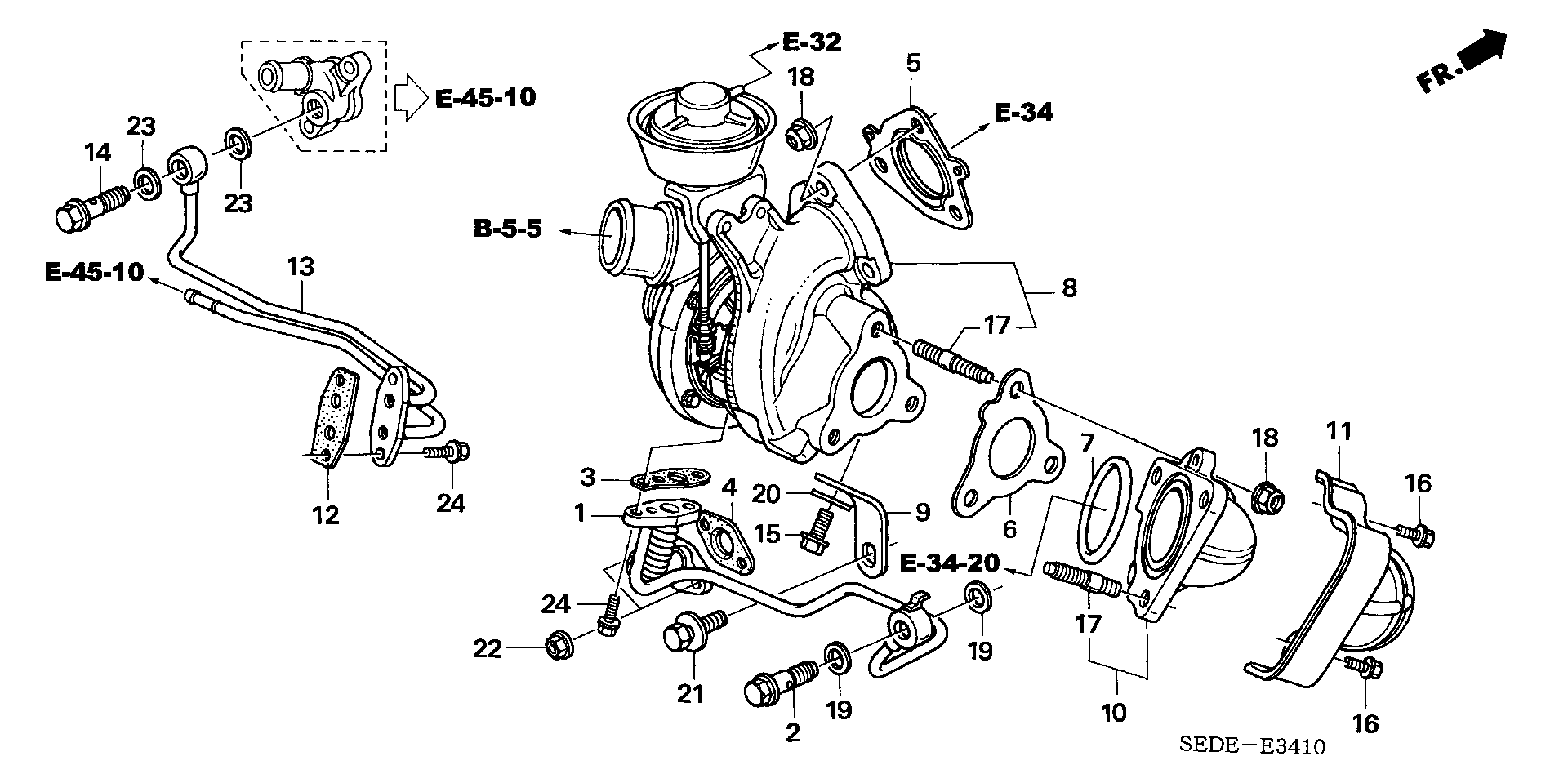 Honda 18900RBDE03 - Kompresors, Turbopūte autodraugiem.lv