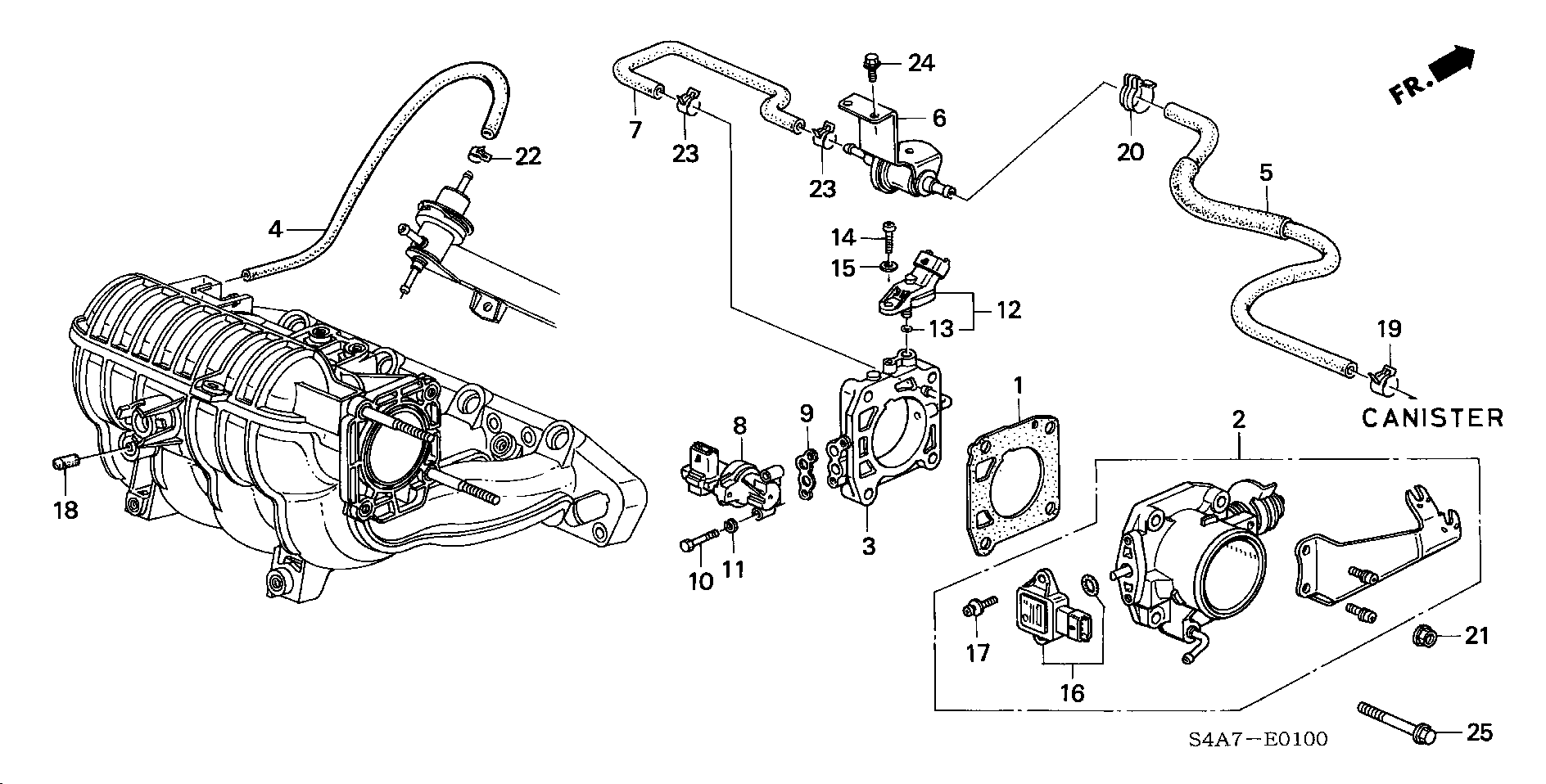 Honda 37890-PDF-E01 - Devējs, Droseļvārsta stāvoklis autodraugiem.lv