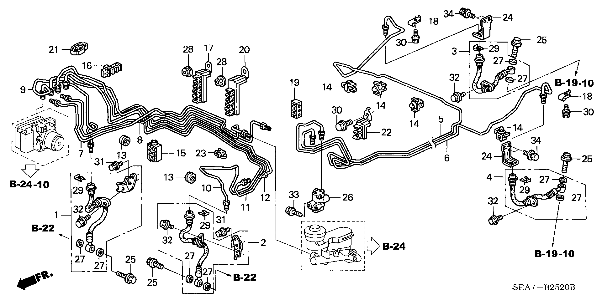 Honda 01468-SEA-E00 - Bremžu šļūtene autodraugiem.lv