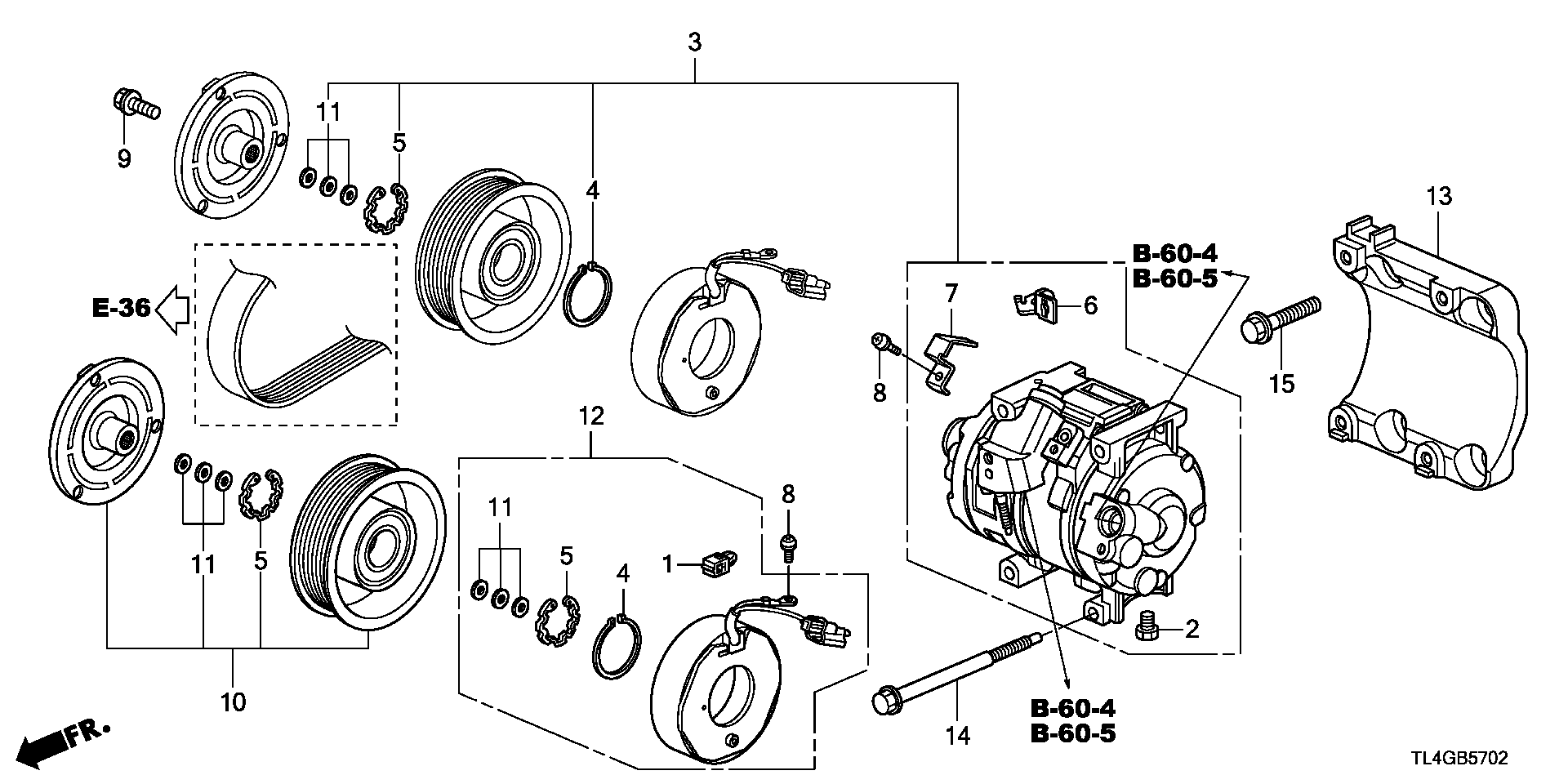 Honda 38810-RL0-G01 - Kompresors, Gaisa kond. sistēma autodraugiem.lv