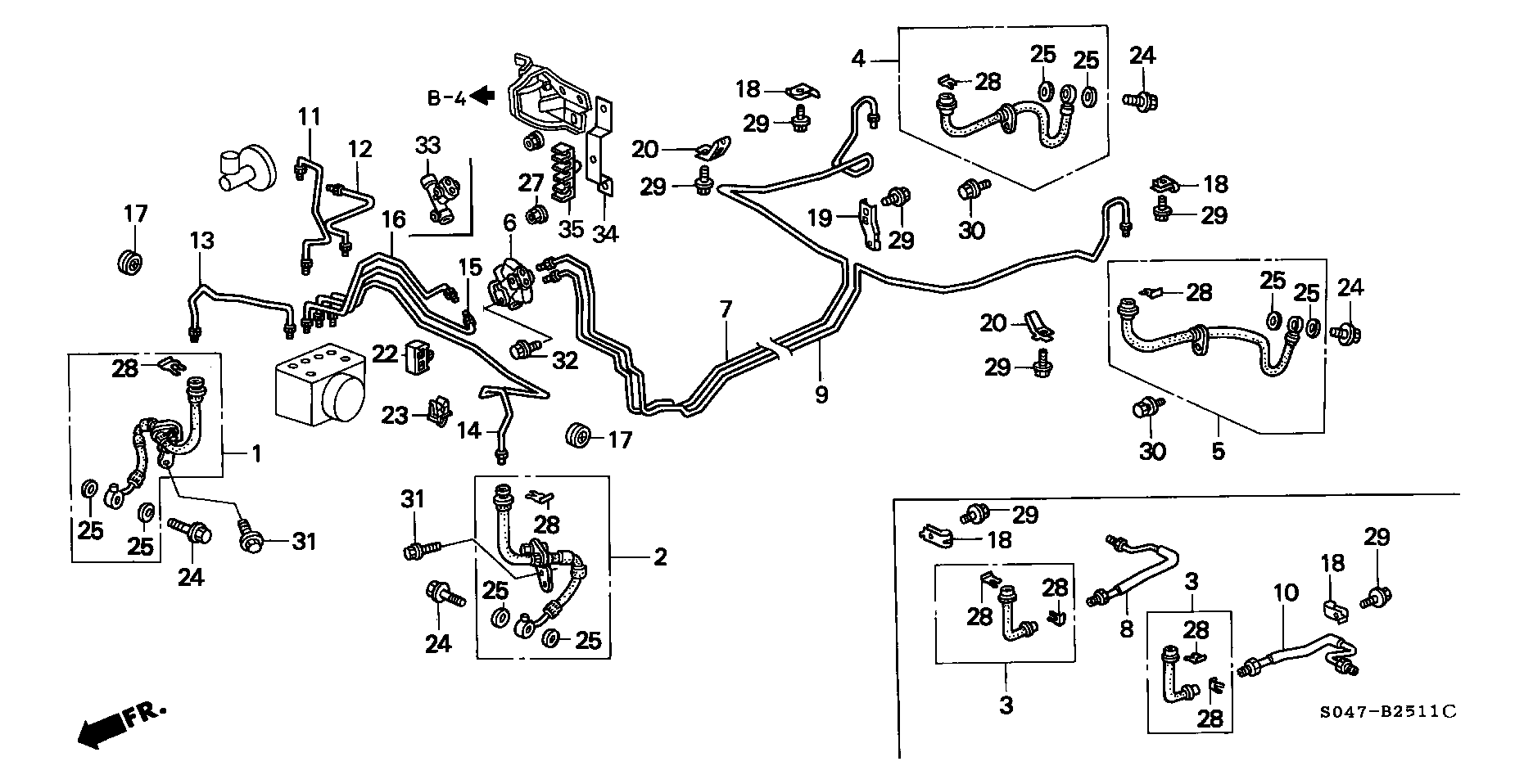 Honda 01466-S04-000 - Bremžu šļūtene autodraugiem.lv