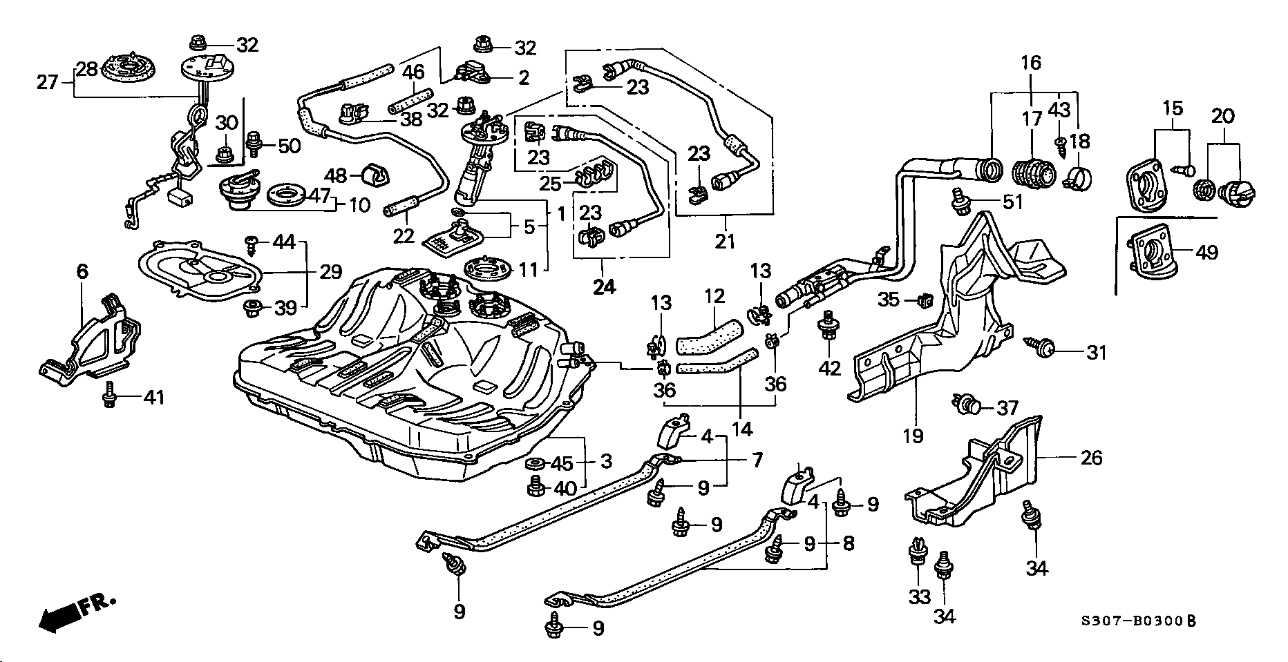 Honda 17040-S30-A30 - Degvielas sūknis autodraugiem.lv