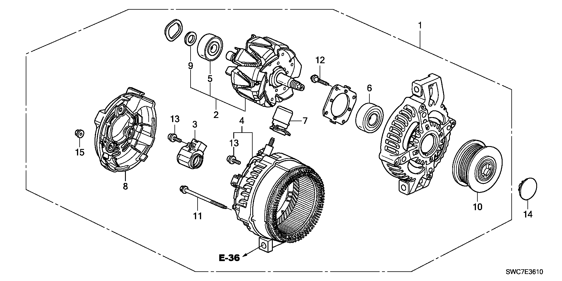 Honda 31100RFWG01 - Ģenerators autodraugiem.lv