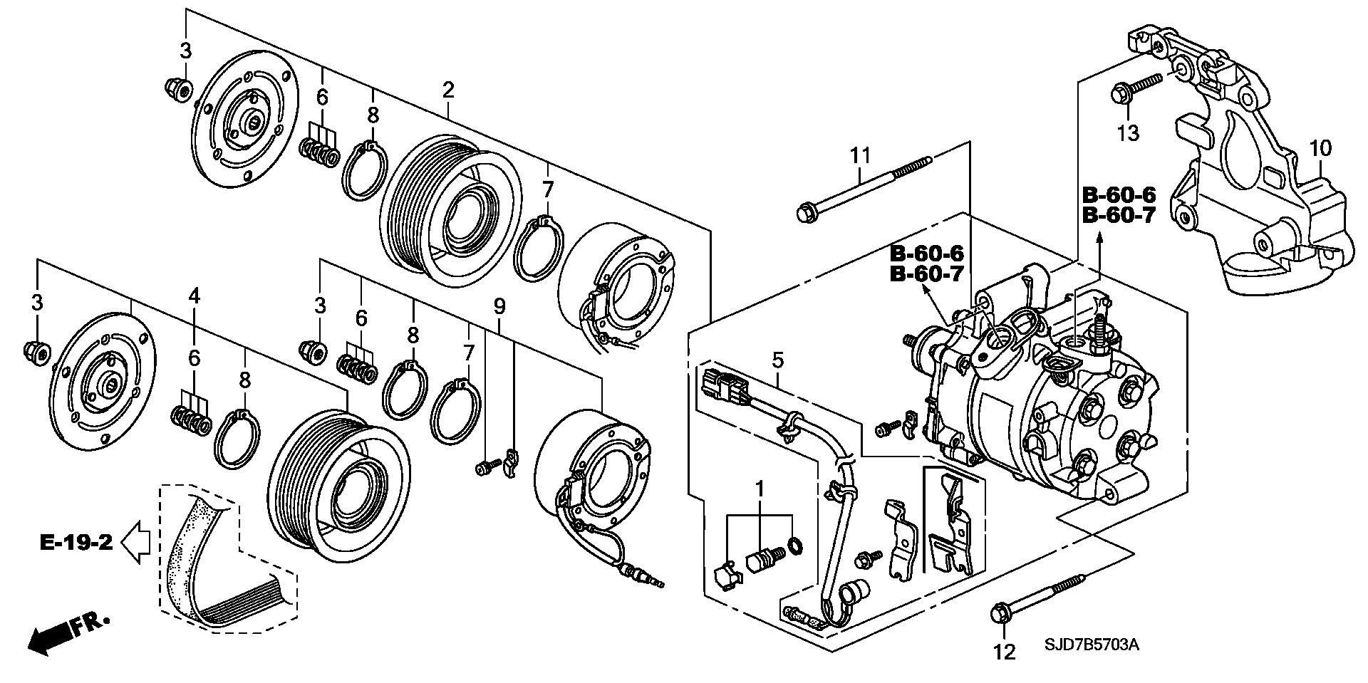 Honda 38 810 RNA 004 - Kompresors, Gaisa kond. sistēma autodraugiem.lv