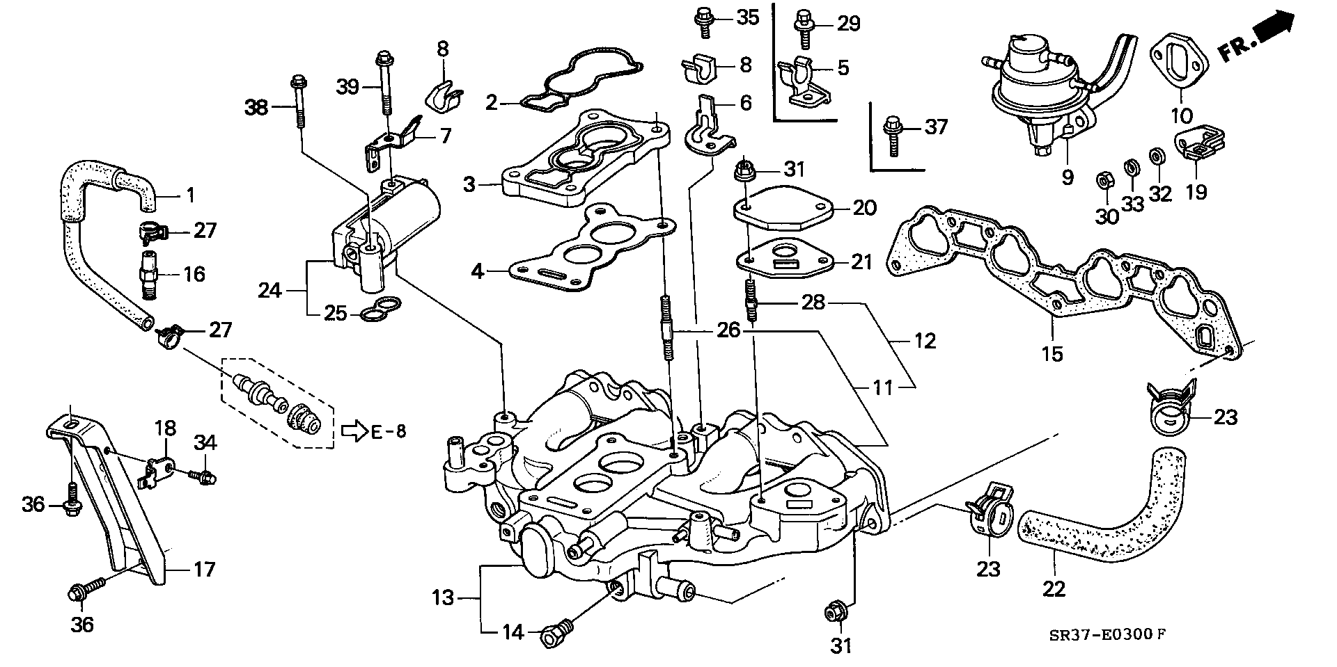 Honda 18711-PM1-J00 - Blīve, Termostats autodraugiem.lv