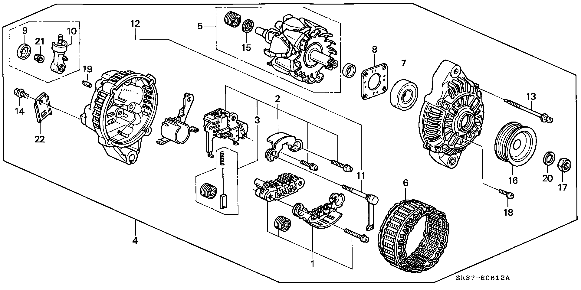 Honda 31114-P01-004 - Piedziņas skriemelis, Ģenerators autodraugiem.lv