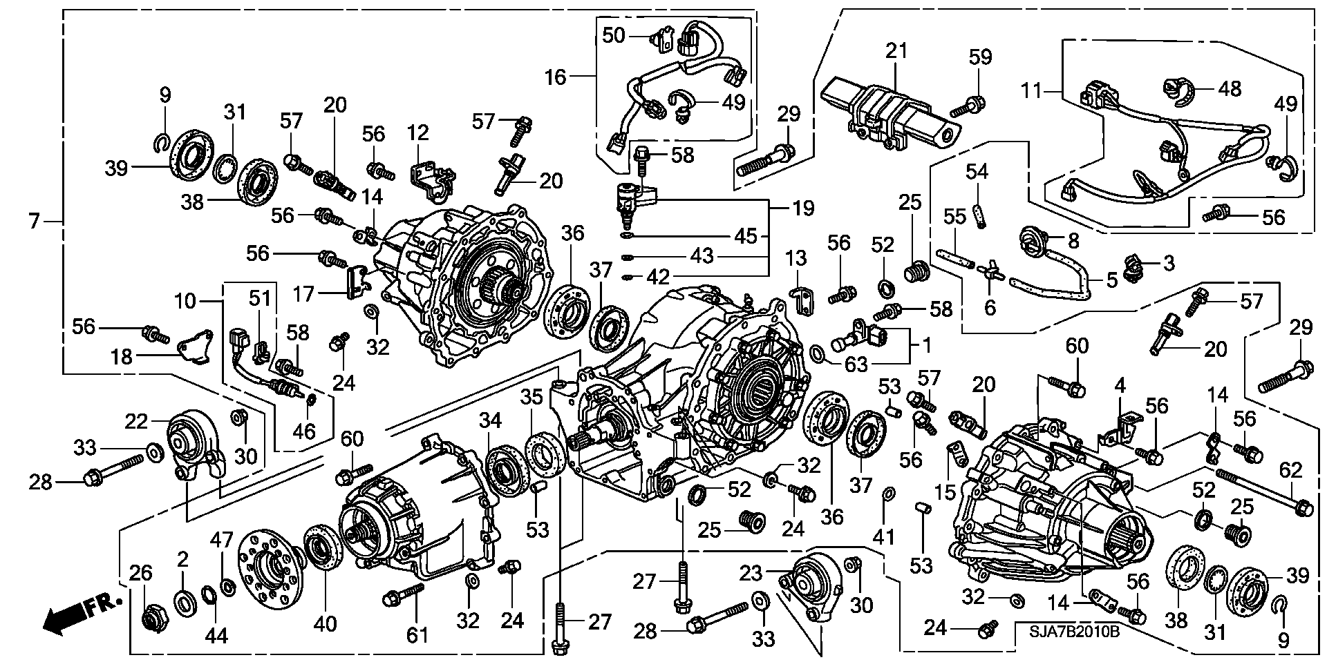 Honda 91203RJC003 - Vārpstas blīvgredzens, Diferenciālis autodraugiem.lv