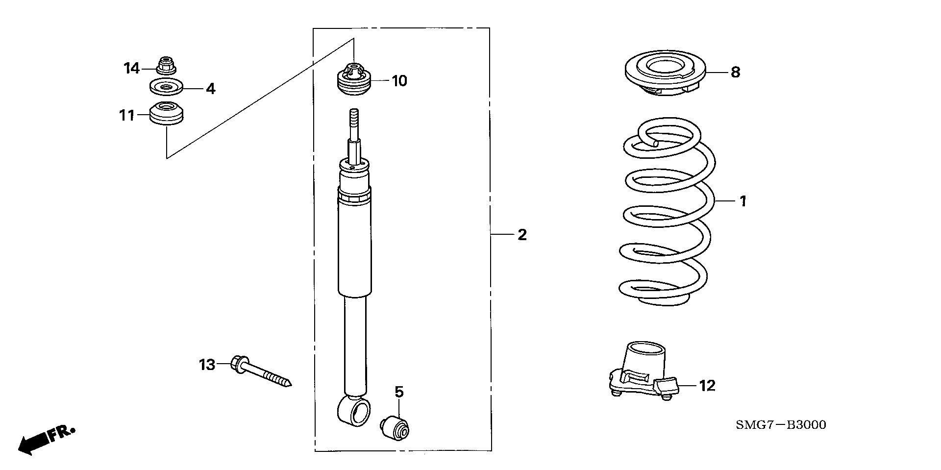 Honda 52622-SMG-E01 - Piekare, Šķērssvira autodraugiem.lv