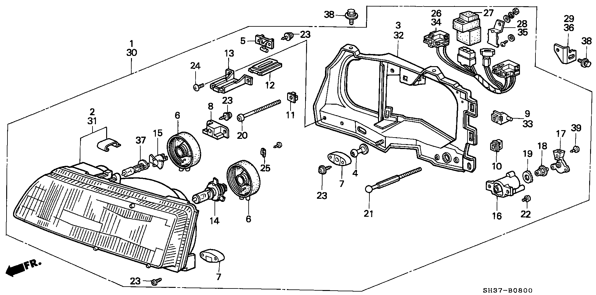 Honda 33115-692-741 - Kvēlspuldze, Miglas lukturis autodraugiem.lv