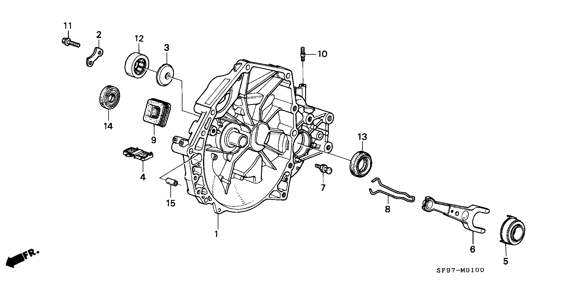 Honda 22810-PX5-J01 - Izspiedējgultnis autodraugiem.lv