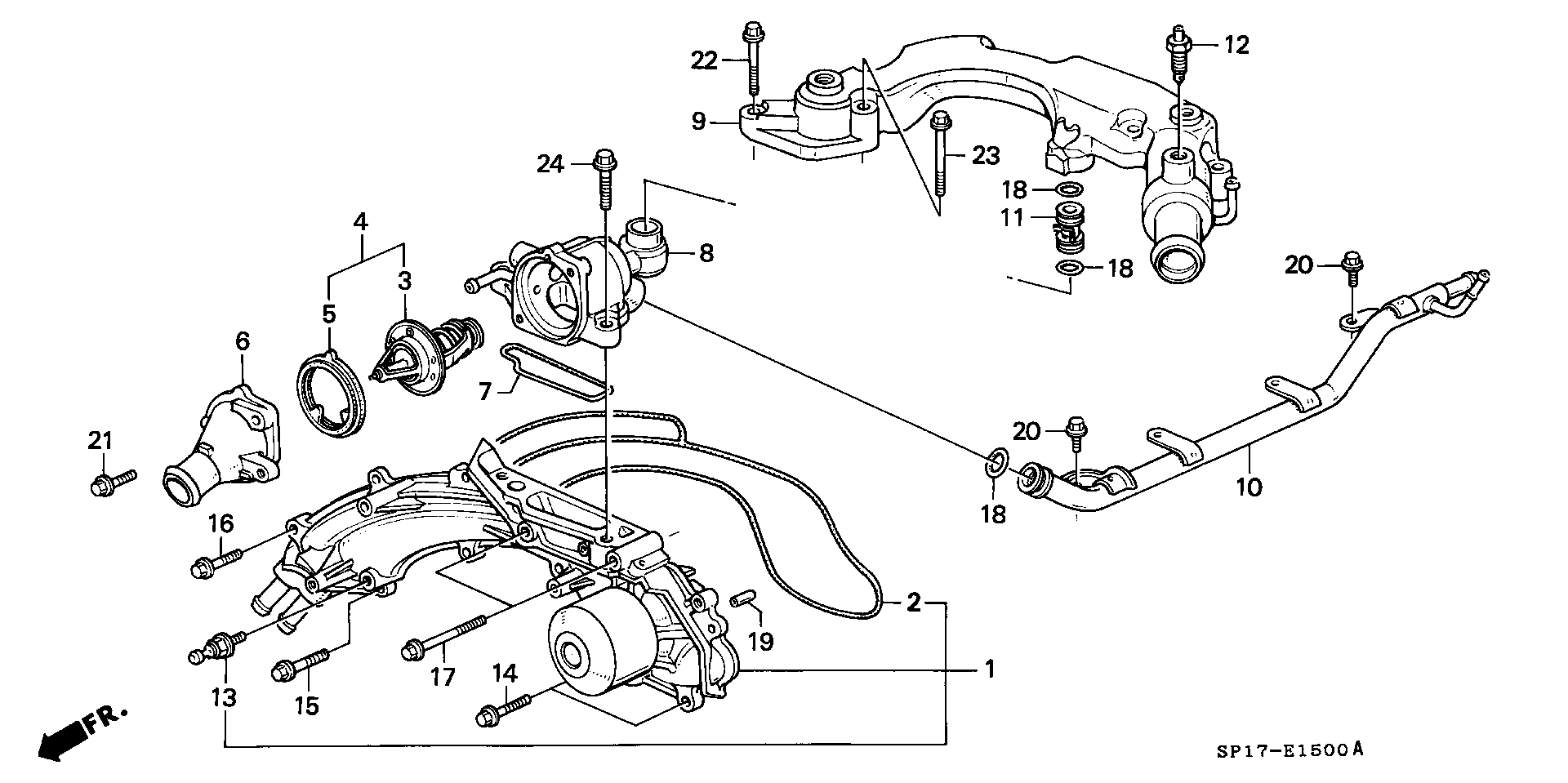 Honda 19300-PR7-A01 - Termostats, Dzesēšanas šķidrums autodraugiem.lv