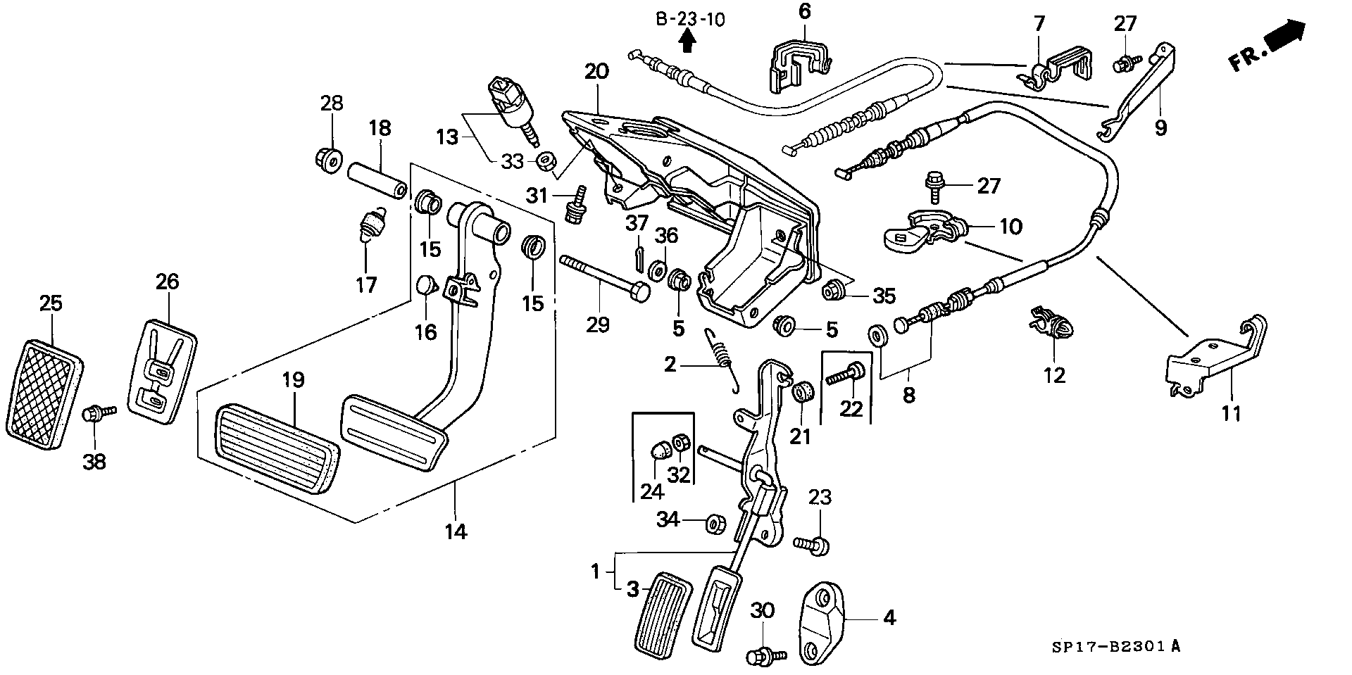 Honda 36750SE0013 - Bremžu signāla slēdzis autodraugiem.lv