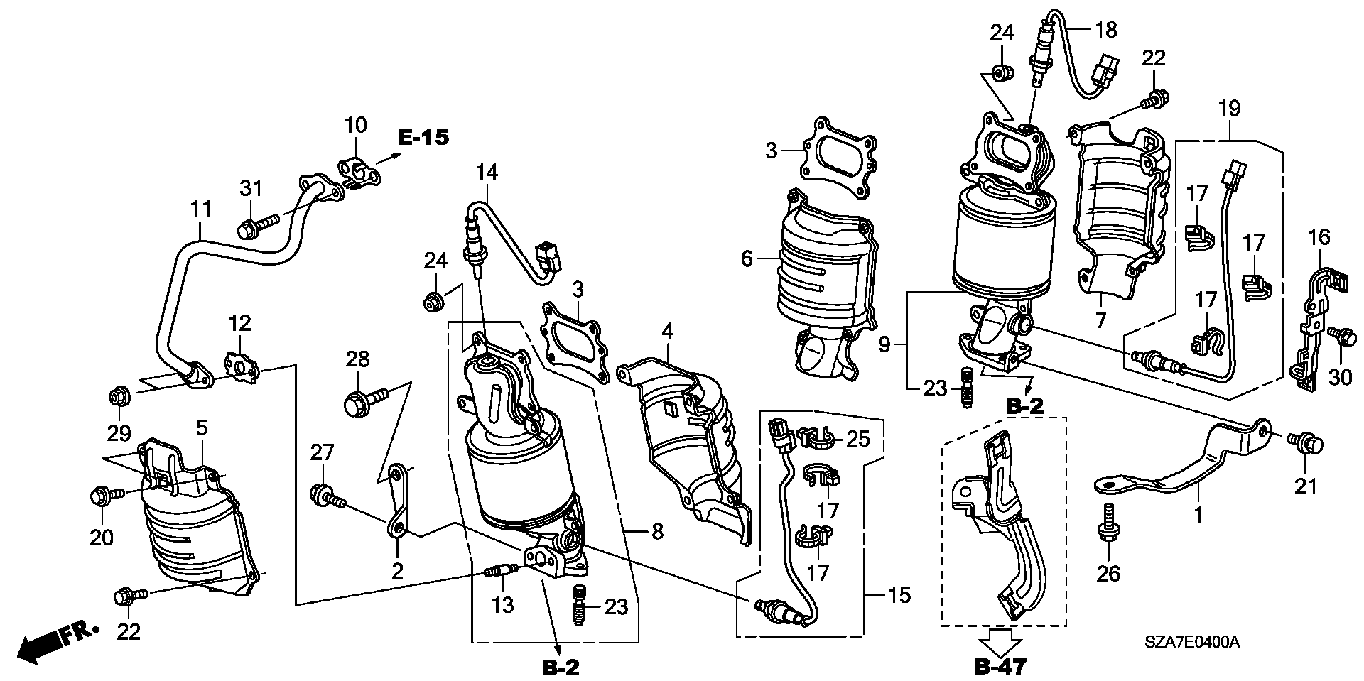 Honda 36542R70A01 - Lambda zonde autodraugiem.lv