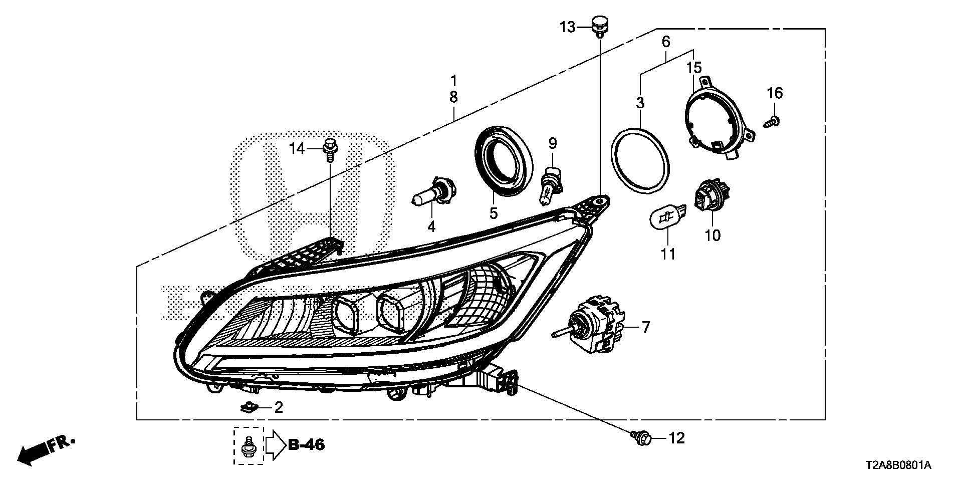 Honda 33115-TA0-A01 - Kvēlspuldze, Miglas lukturis autodraugiem.lv