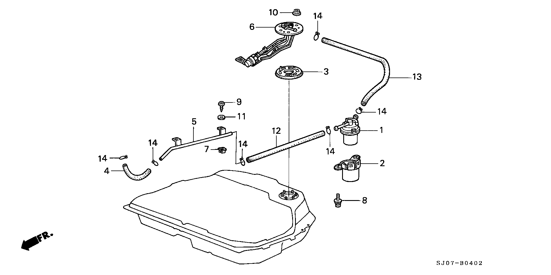 Honda 16900-SE0-003 - Degvielas filtrs autodraugiem.lv