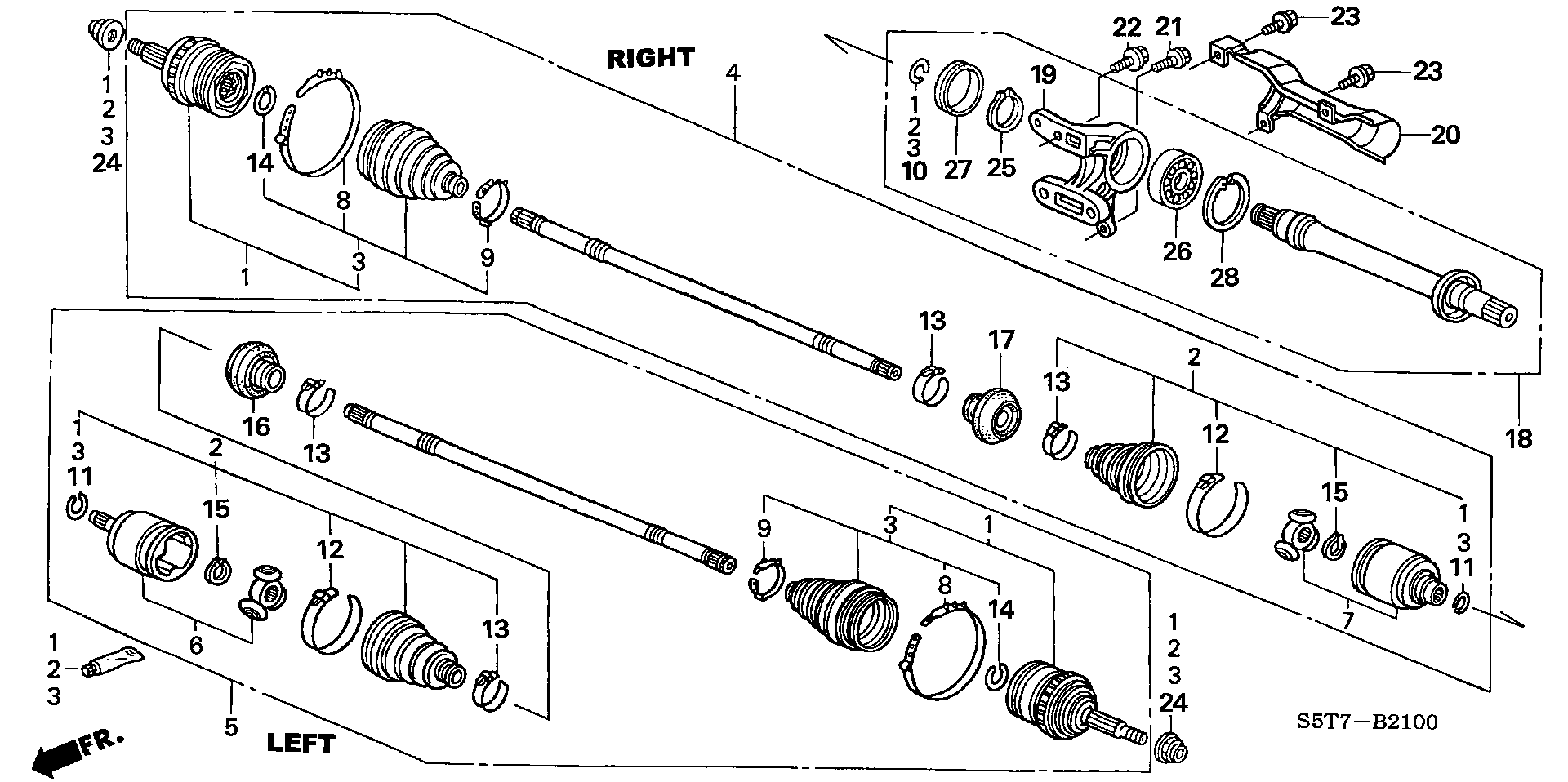 Honda 44018-S6F-G51 - Putekļusargs, Piedziņas vārpsta autodraugiem.lv