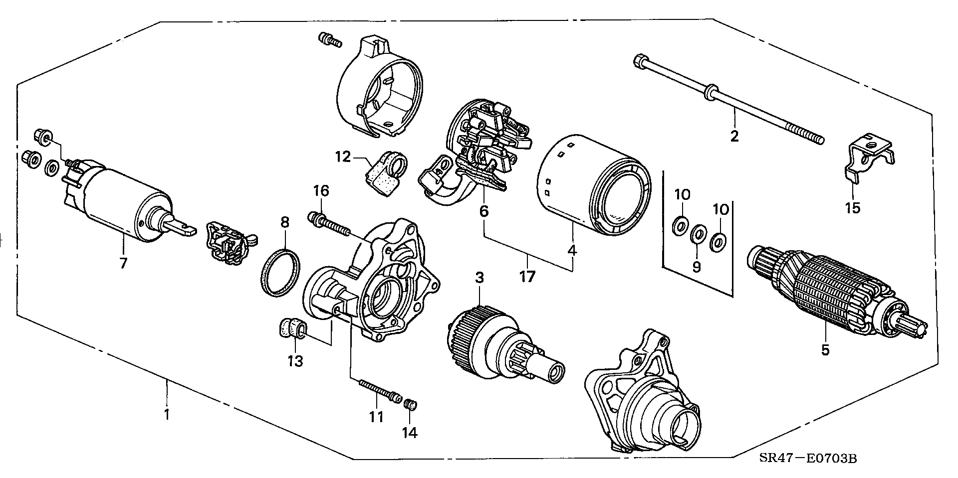 Honda 31210P30005 - Ievilcējrelejs, Starteris autodraugiem.lv