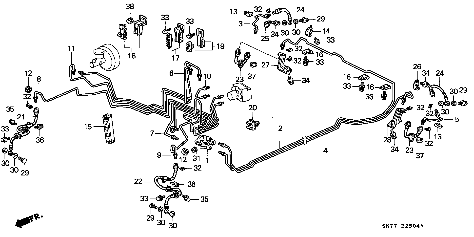 Honda 46410-SN7-003 - Bremžu šļūtene autodraugiem.lv