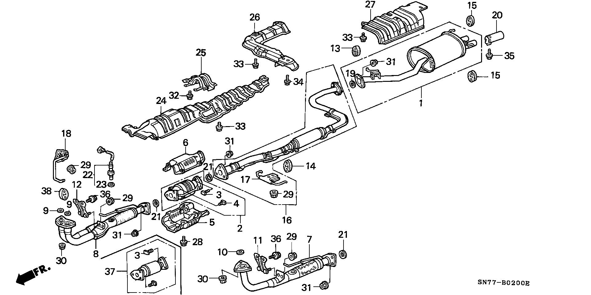 Hyundai 18215SN7A60 - Kronšteins, Trokšņa slāpētājs autodraugiem.lv