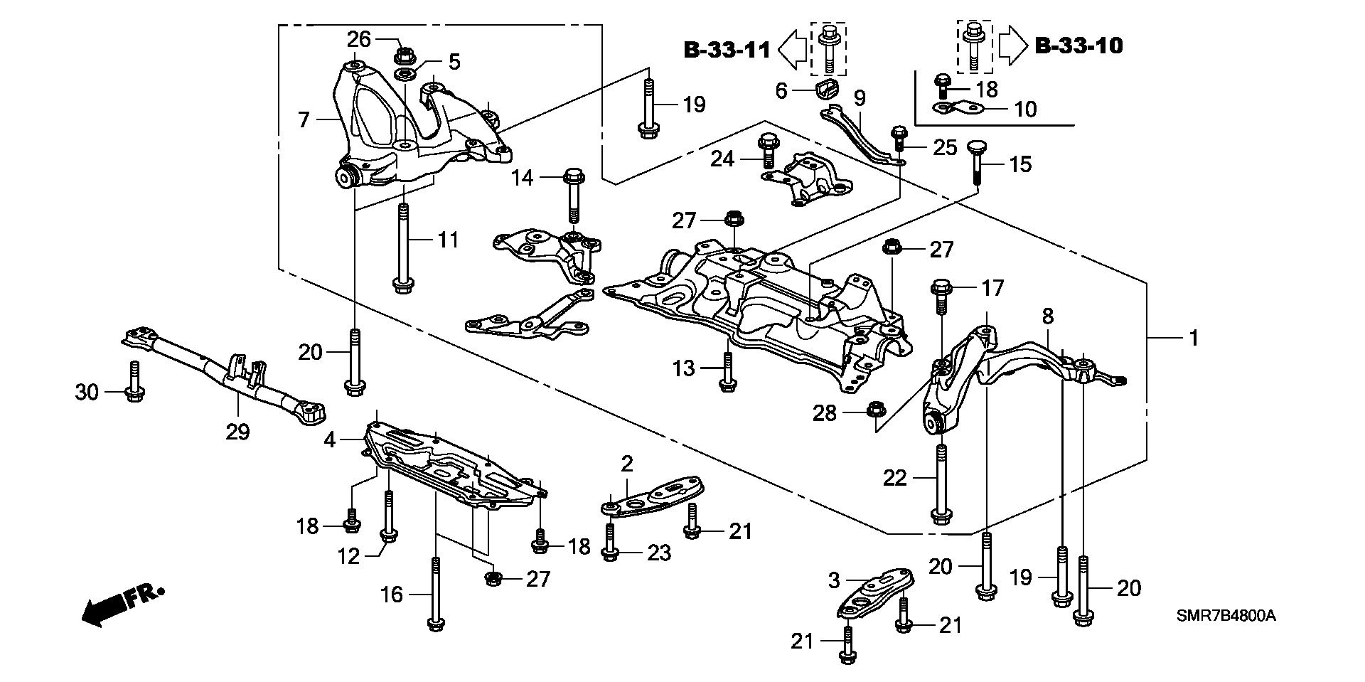 Honda 50285SMTE00 - MEMBER ASSY., L. SIDE autodraugiem.lv