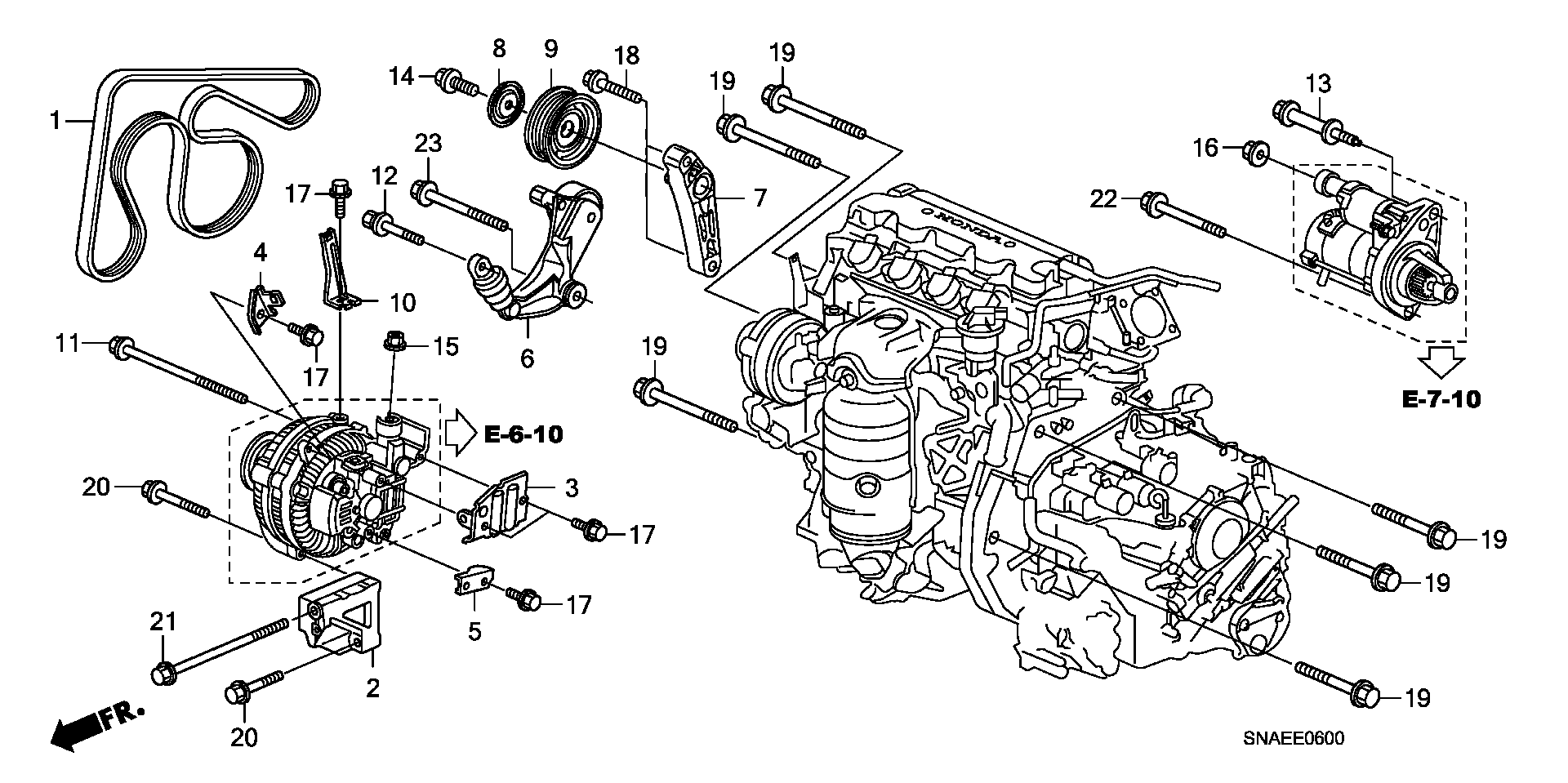 Honda 31110-RWK-003 - Ķīļrievu siksna autodraugiem.lv