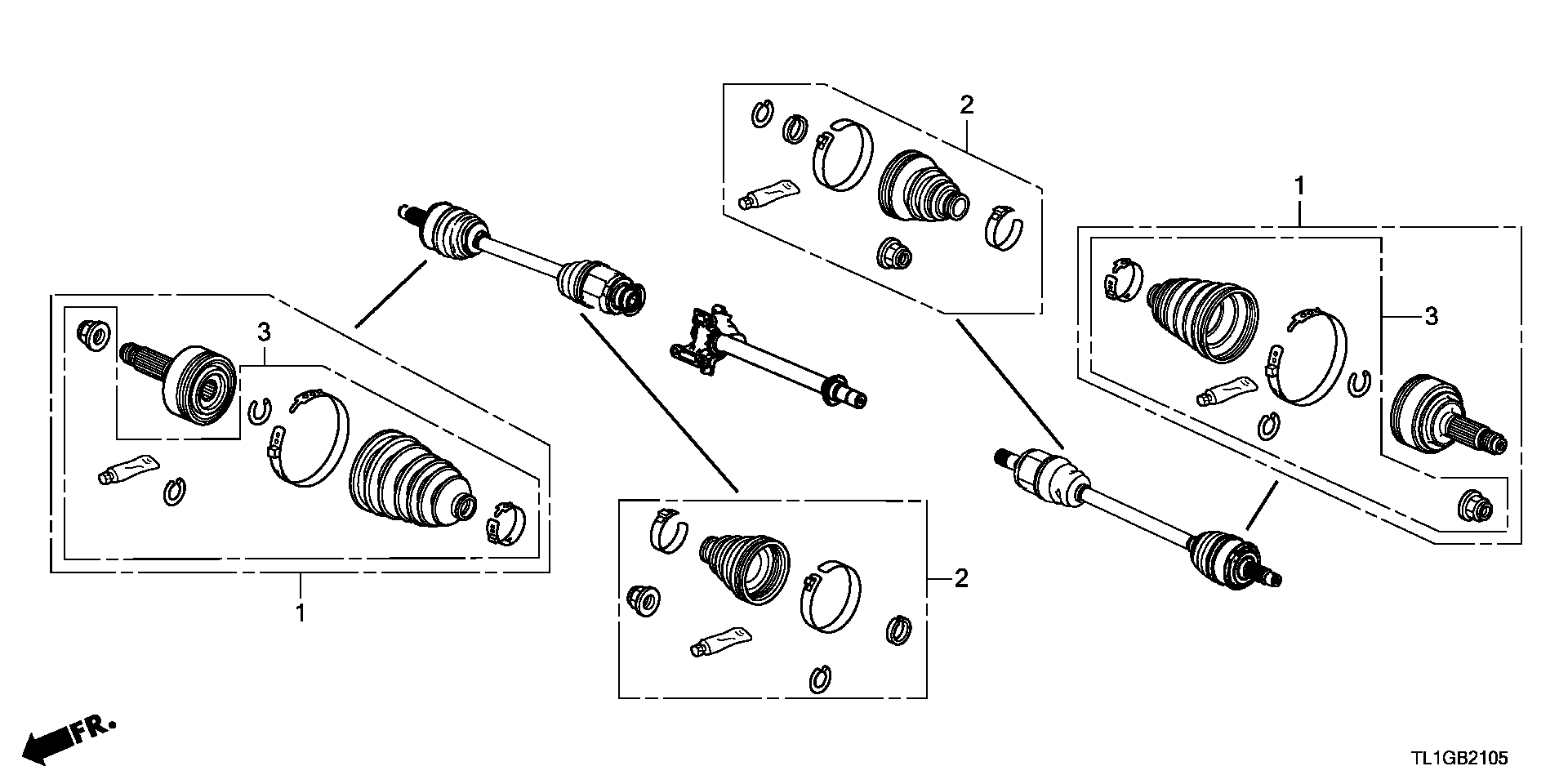 Honda 44018-TA0-A51 - Putekļusargs, Piedziņas vārpsta autodraugiem.lv