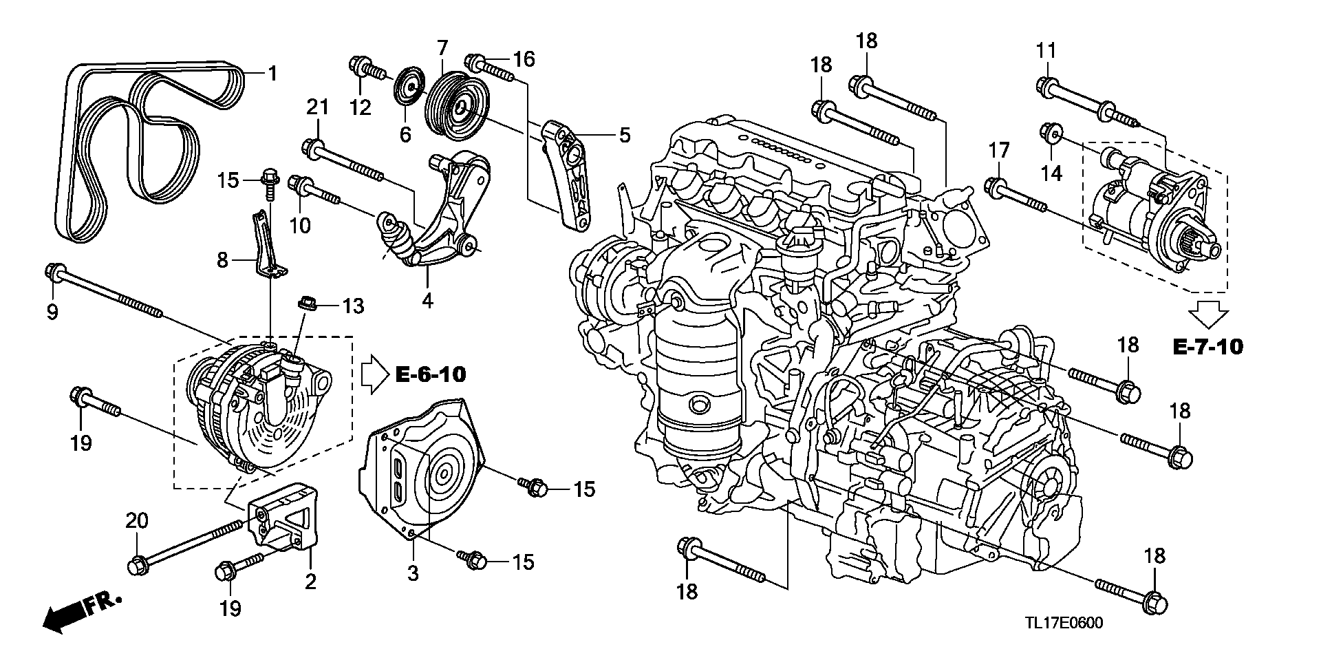 Honda #31170-RZP-G03 - Siksnas spriegotājs, Ķīļsiksna autodraugiem.lv