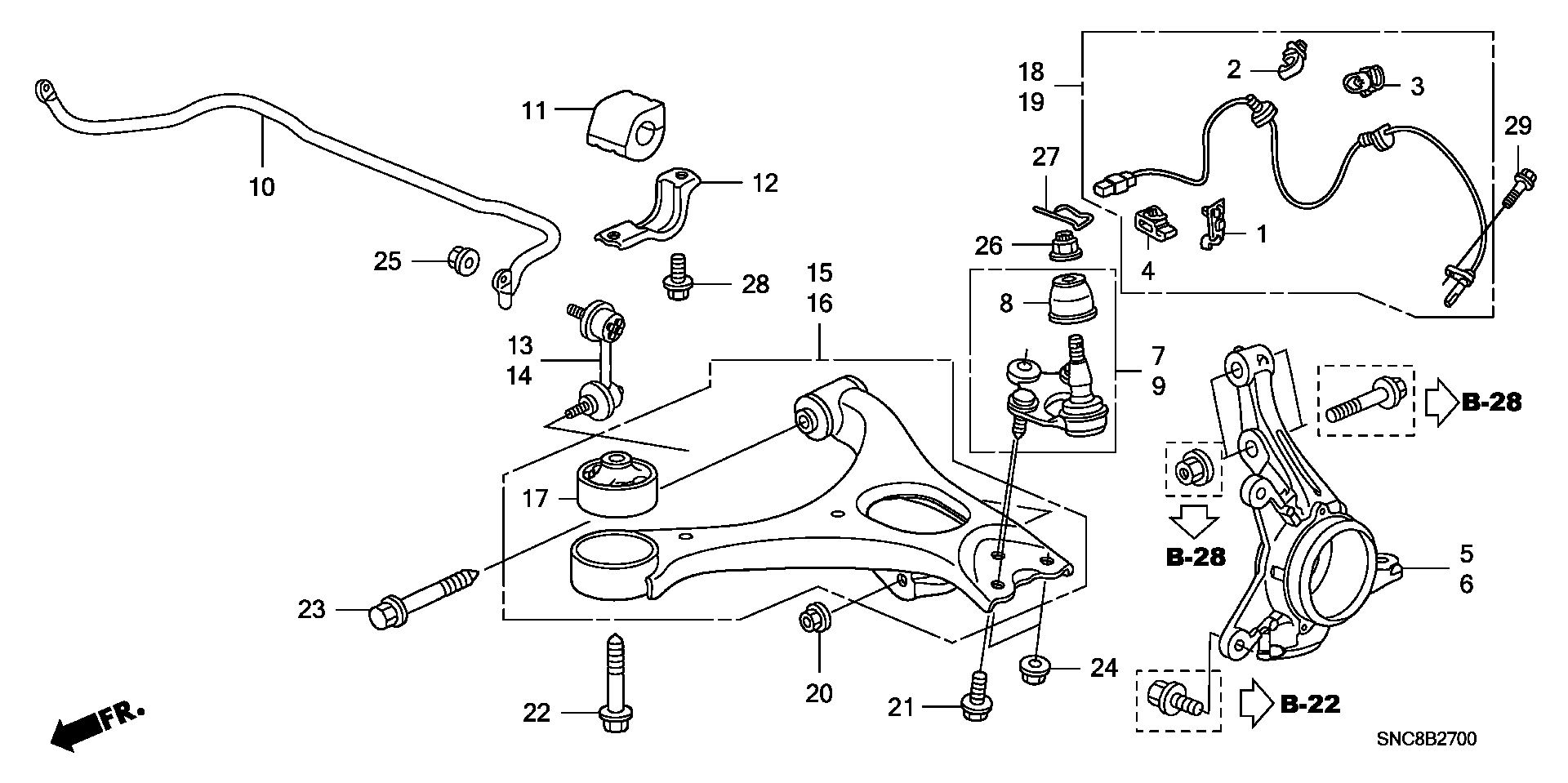 ACURA 51321-SNA-A02 - LINK, L. FR. STABILIZER autodraugiem.lv