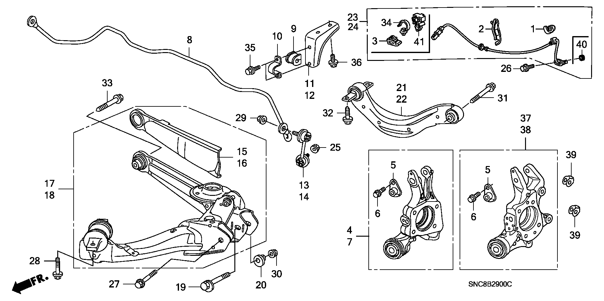 Honda 52400SNAA00 - Piekare, Šķērssvira autodraugiem.lv