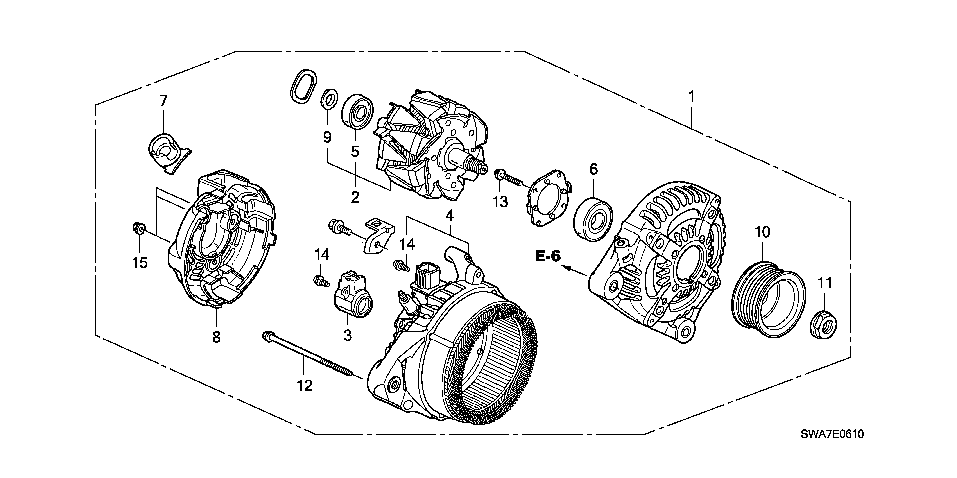 Honda 31100-RZP-G01 - Ģenerators autodraugiem.lv