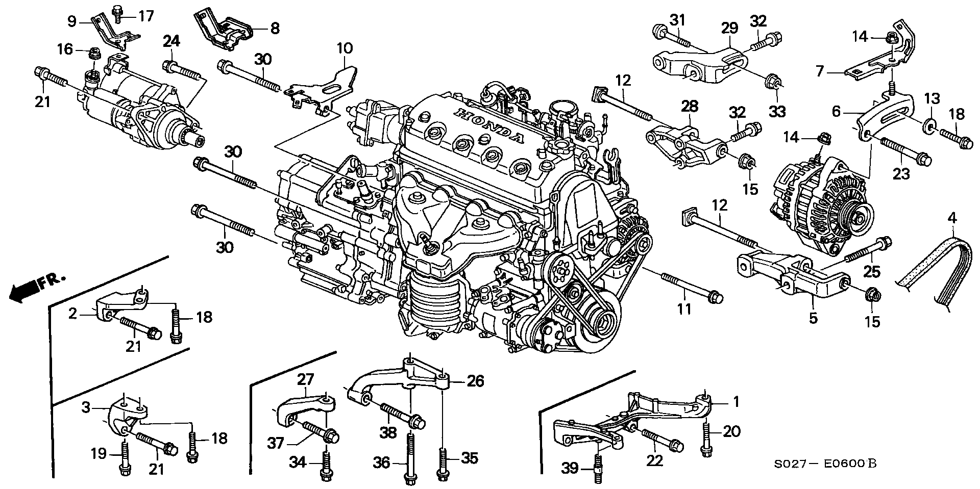 Honda 31110-P2A-004 - Ķīļrievu siksna autodraugiem.lv