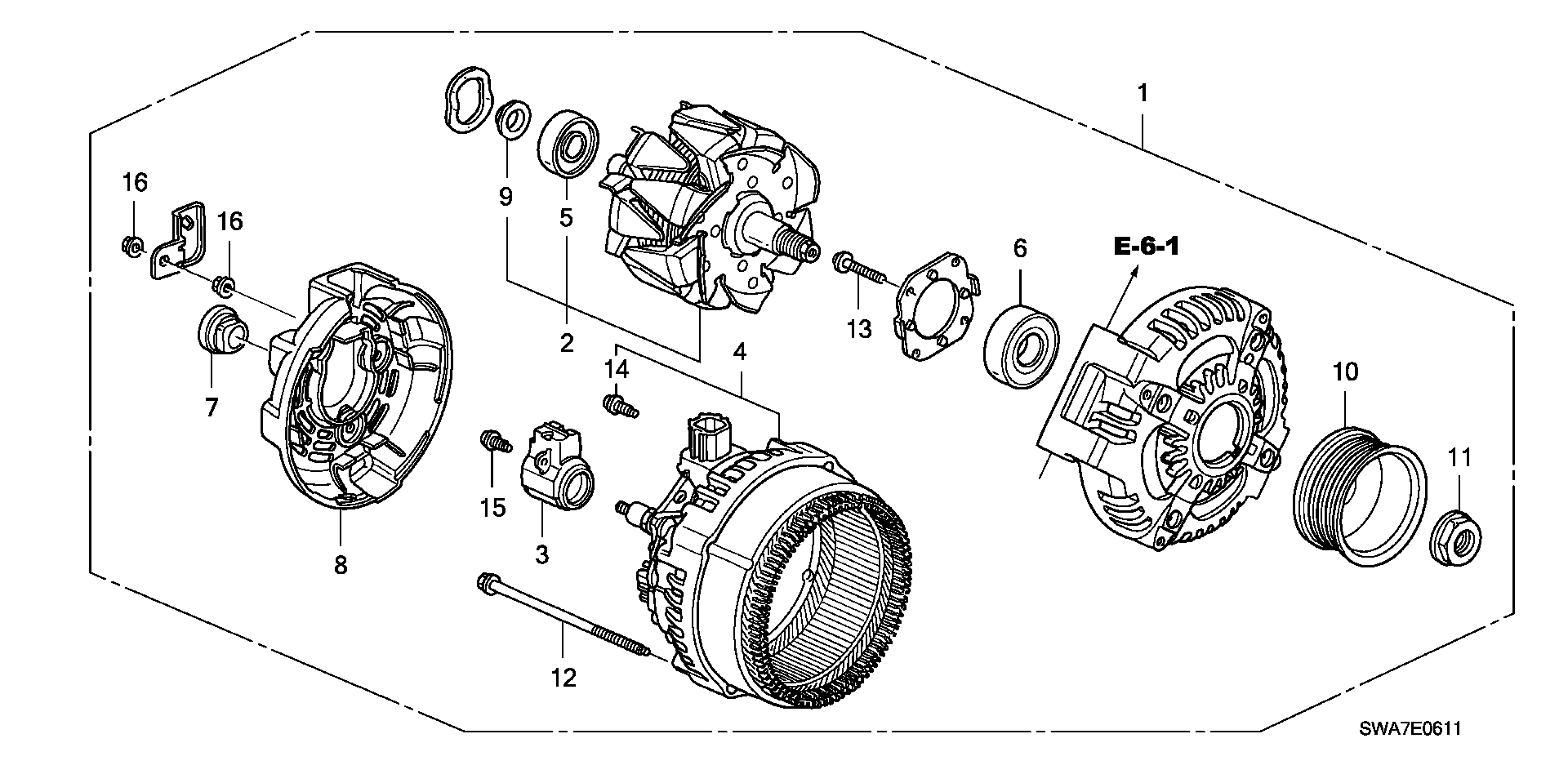 Honda 31100-RTA-023 - Ģenerators autodraugiem.lv