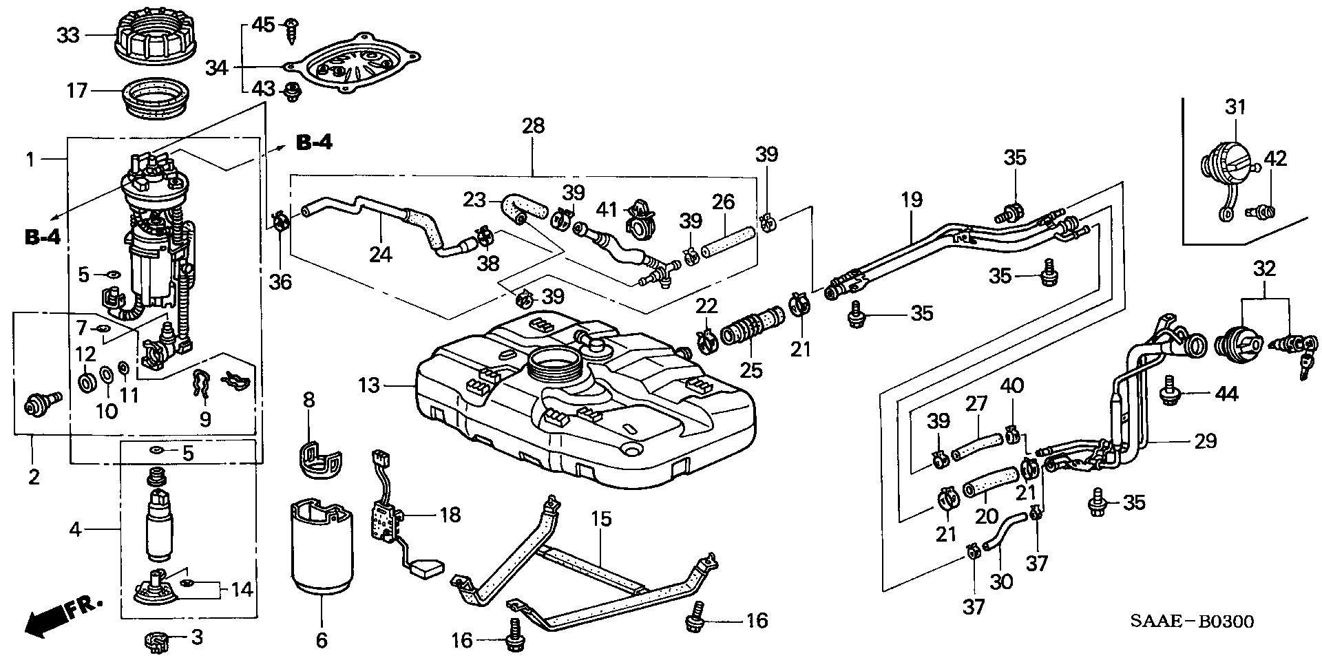 Honda 17040SAA000* - Degvielas sūknis autodraugiem.lv