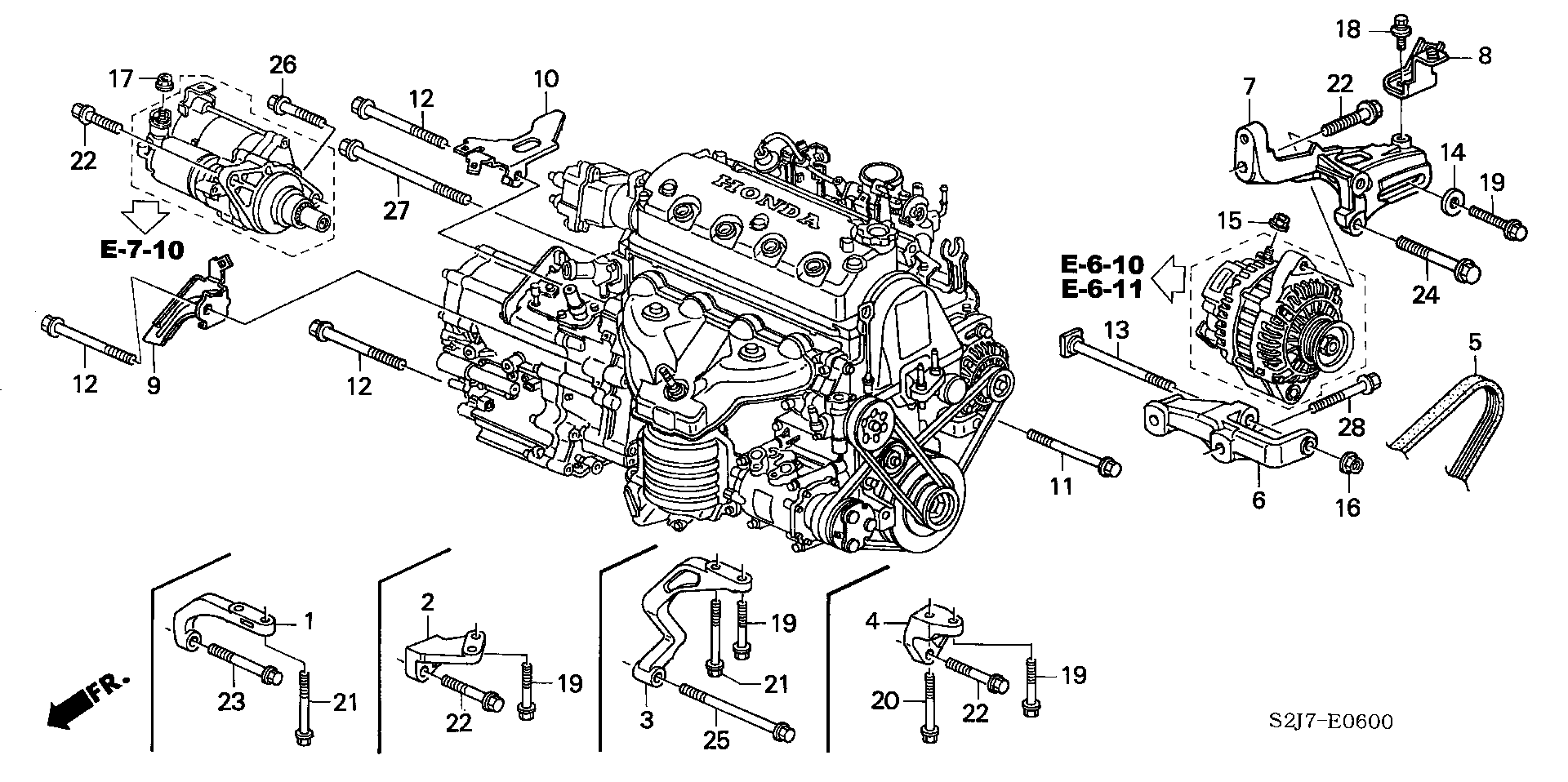 Honda 31110-P2A-003 - Ķīļrievu siksna autodraugiem.lv