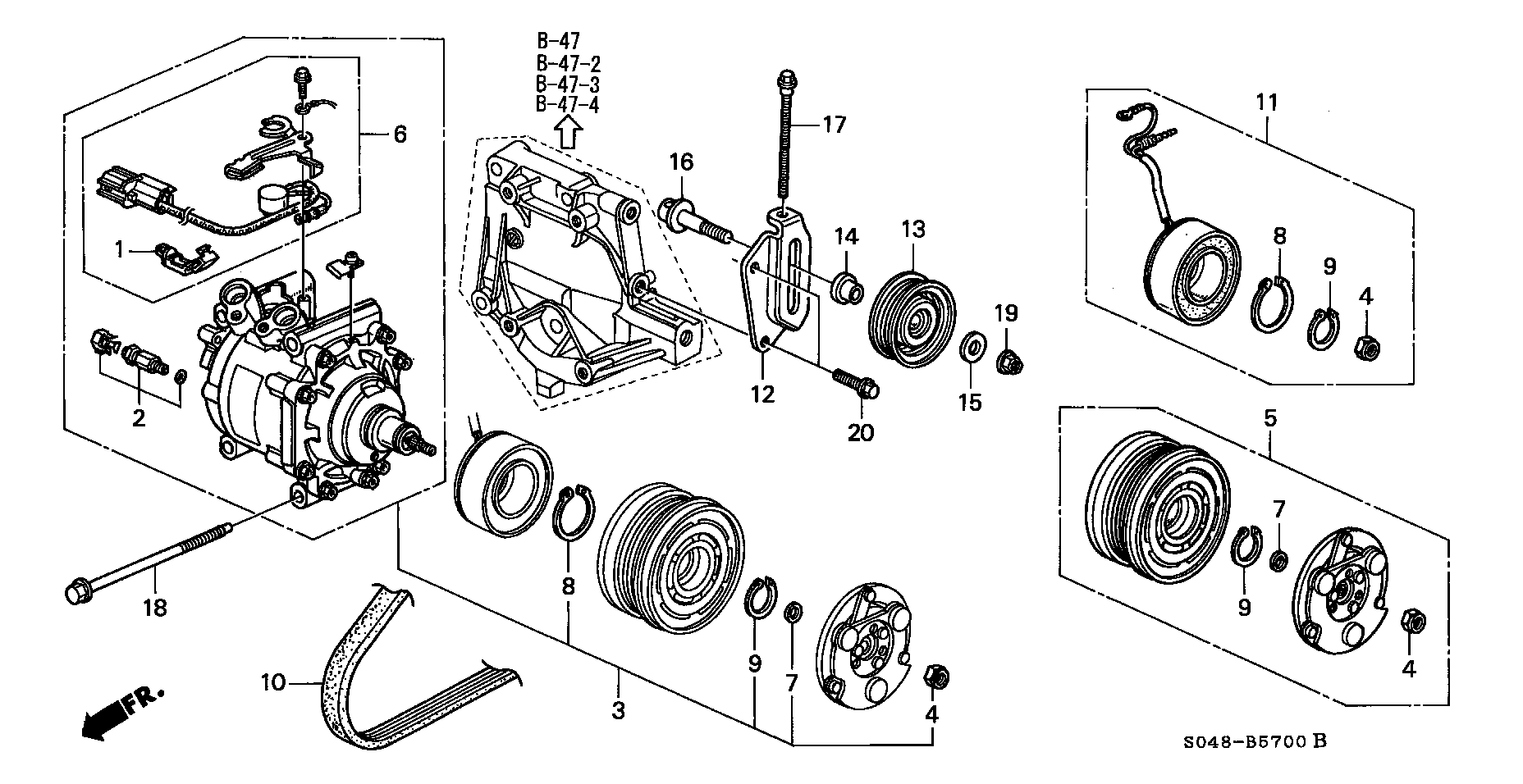 Honda 38942-P01-003 - Parazīt / Vadrullītis, Ķīļrievu siksna autodraugiem.lv