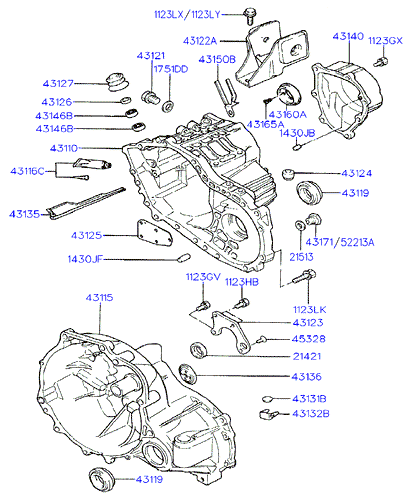 Hyundai 4311937010 - Vārpstas blīvgredzens, Diferenciālis autodraugiem.lv