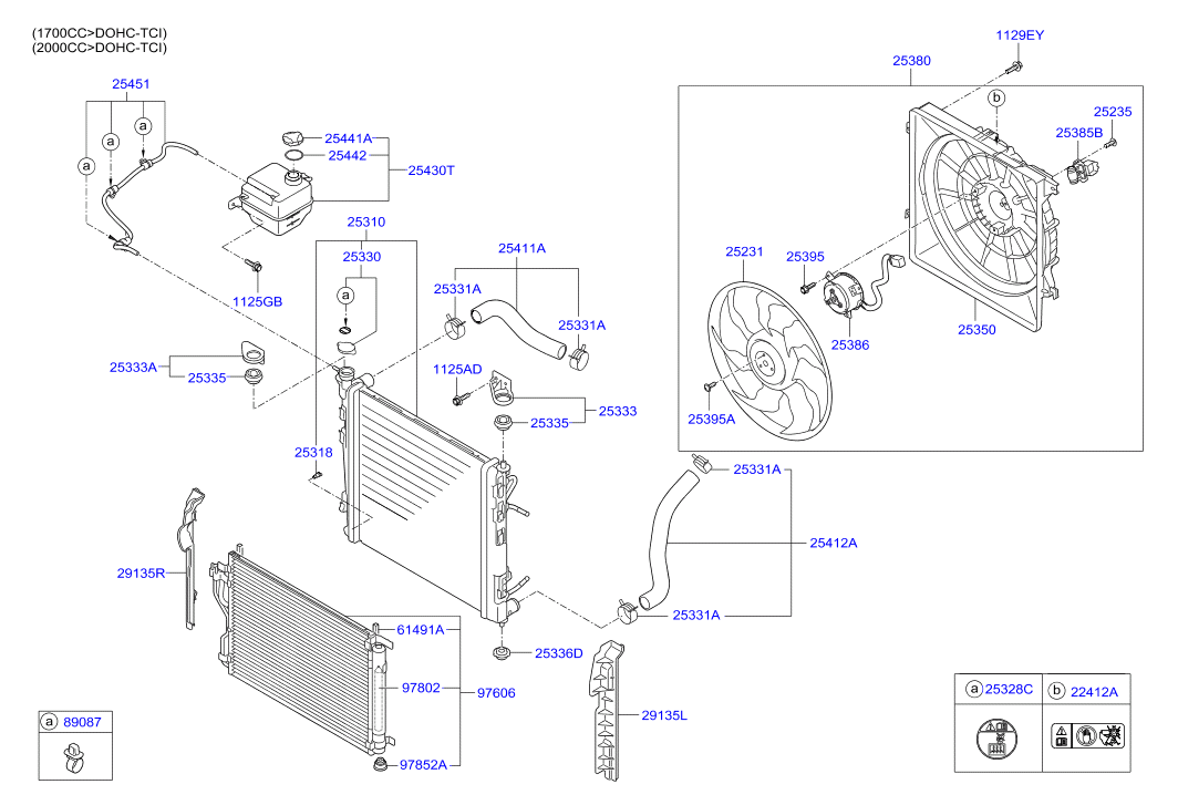 KIA 253802Y500 - Ventilators, Motora dzesēšanas sistēma autodraugiem.lv