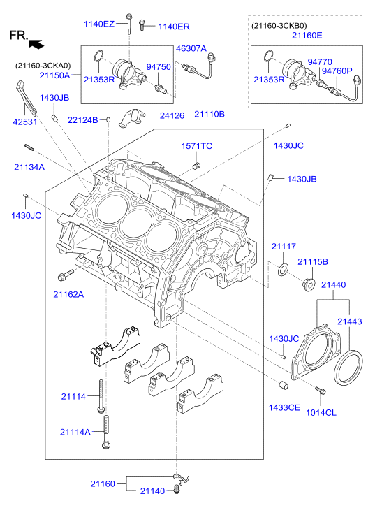 Hyundai (HUATAI) 214433C700 - Vārpstas blīvgredzens, Kloķvārpsta autodraugiem.lv