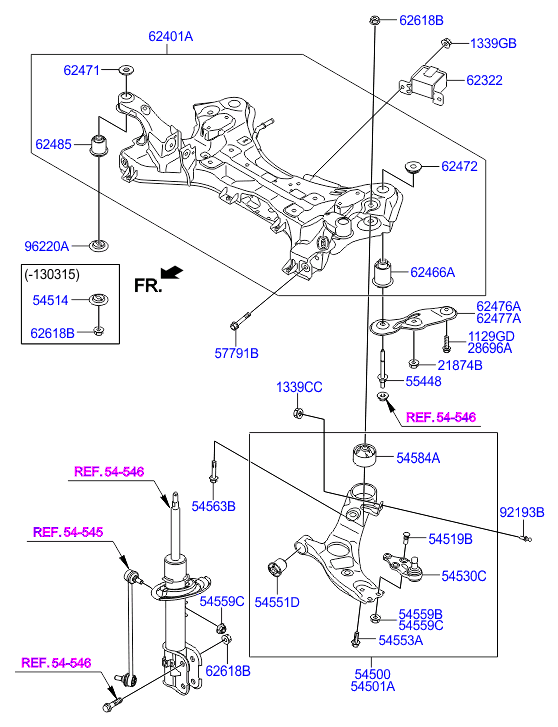 Honda 545513R000 - Bush - front lower arm a autodraugiem.lv