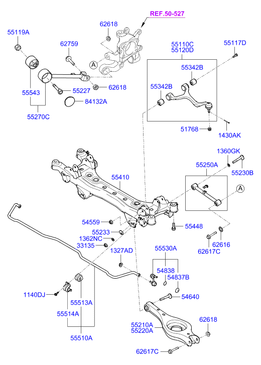 KIA 55530-3K000 - Stiepnis / Atsaite, Stabilizators autodraugiem.lv